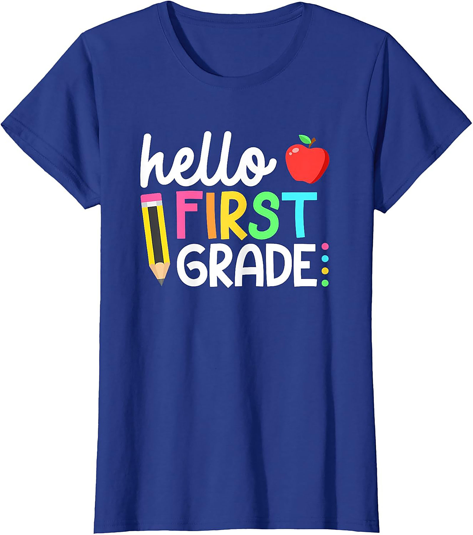 Hello First Grade T-Shirt | Back to School 1st Grade Student Tee