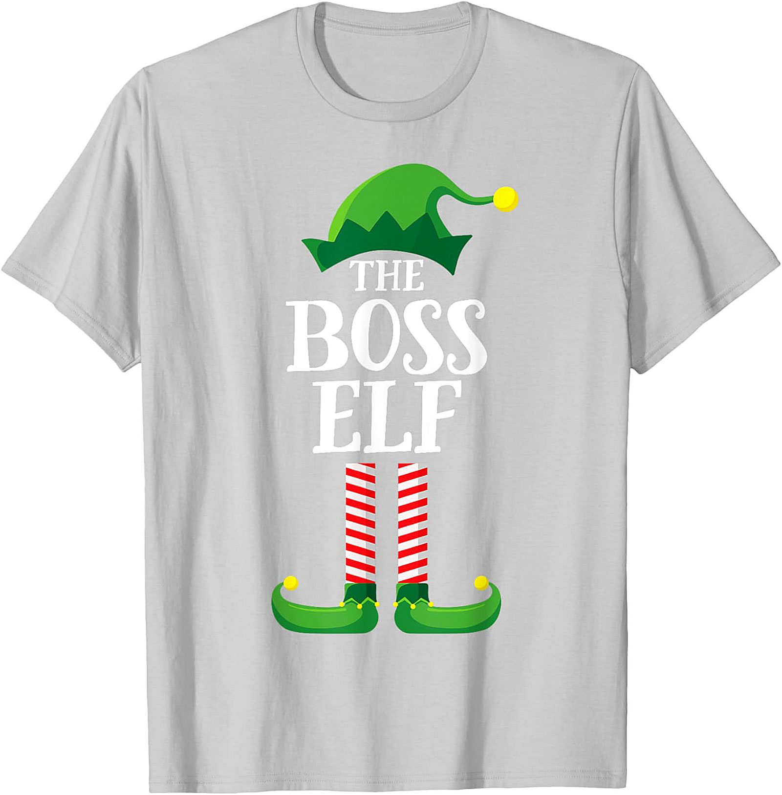Boss Elf T-shirt Funny Christmas Graphic Tee Gift