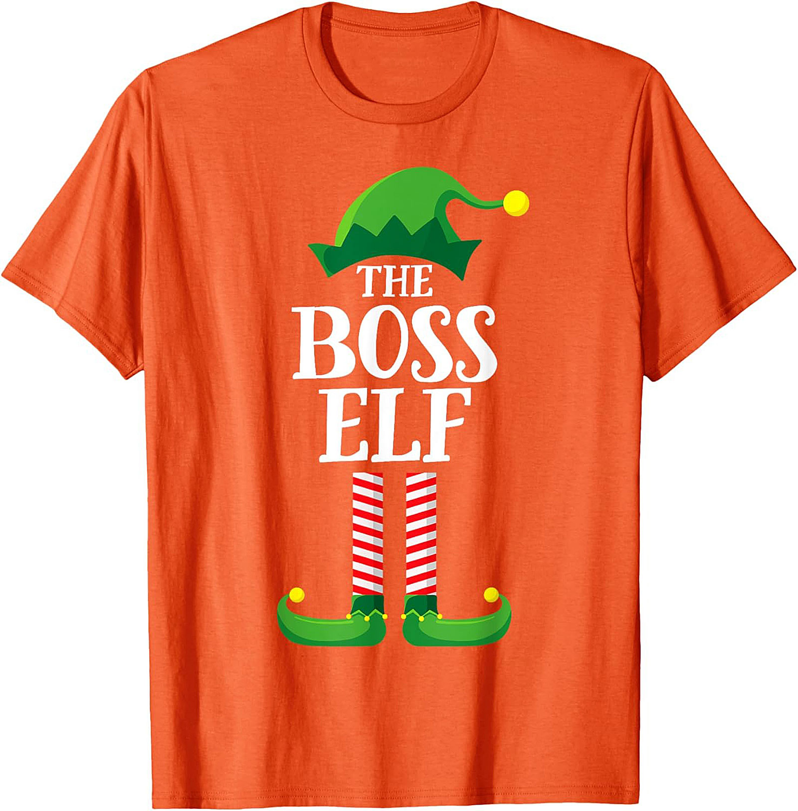 Boss Elf T-shirt Funny Christmas Graphic Tee Gift