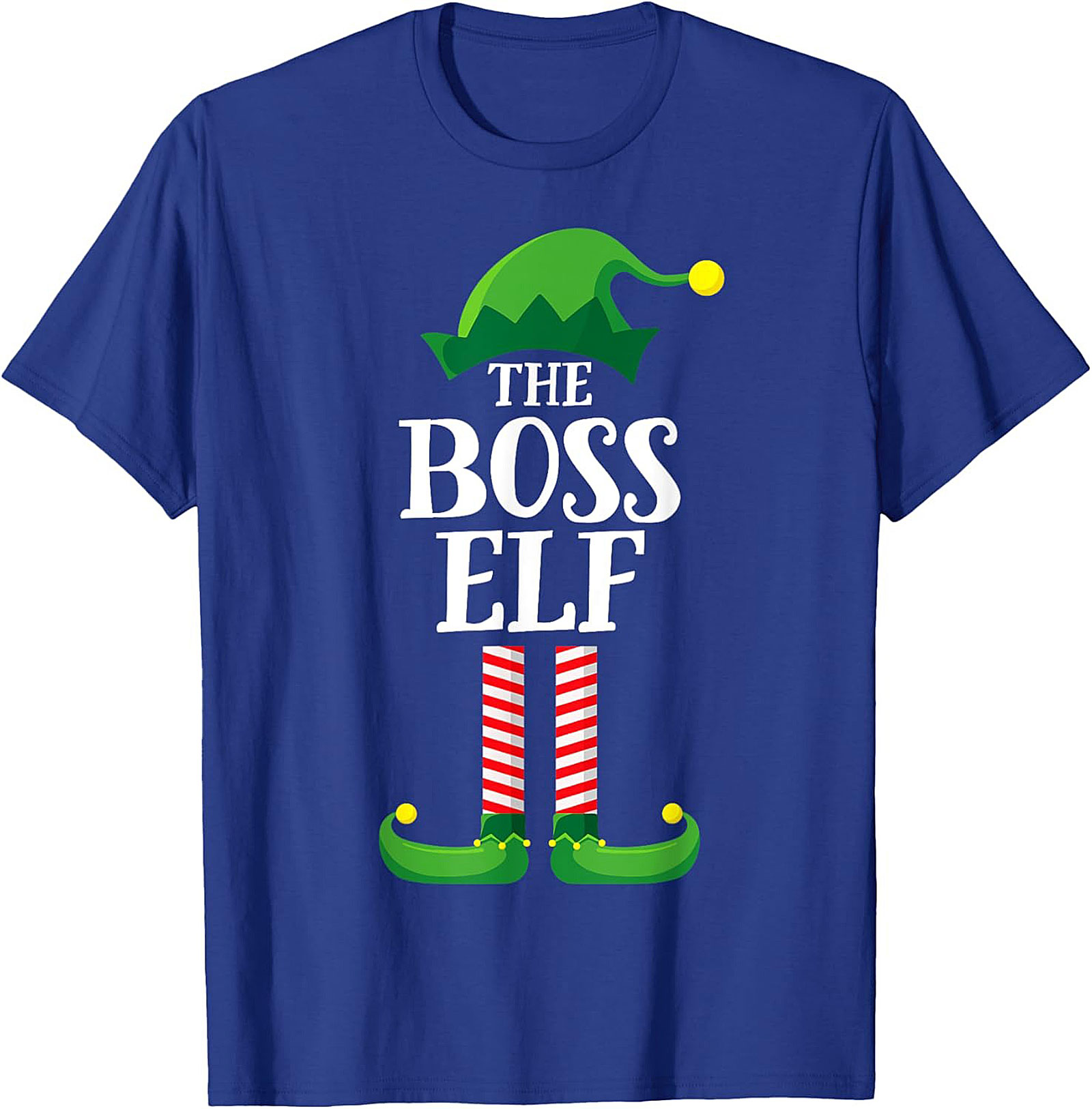 Boss Elf T-shirt Funny Christmas Graphic Tee Gift