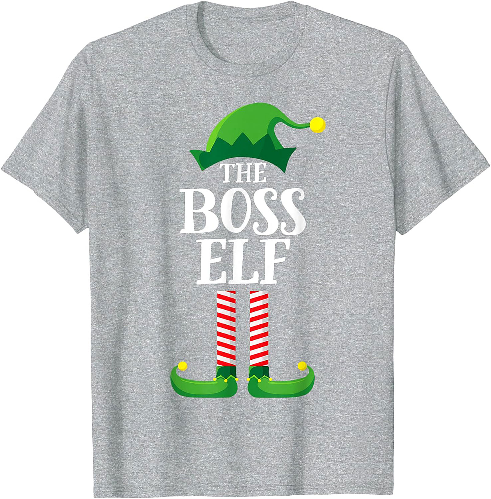 Boss Elf T-shirt Funny Christmas Graphic Tee Gift