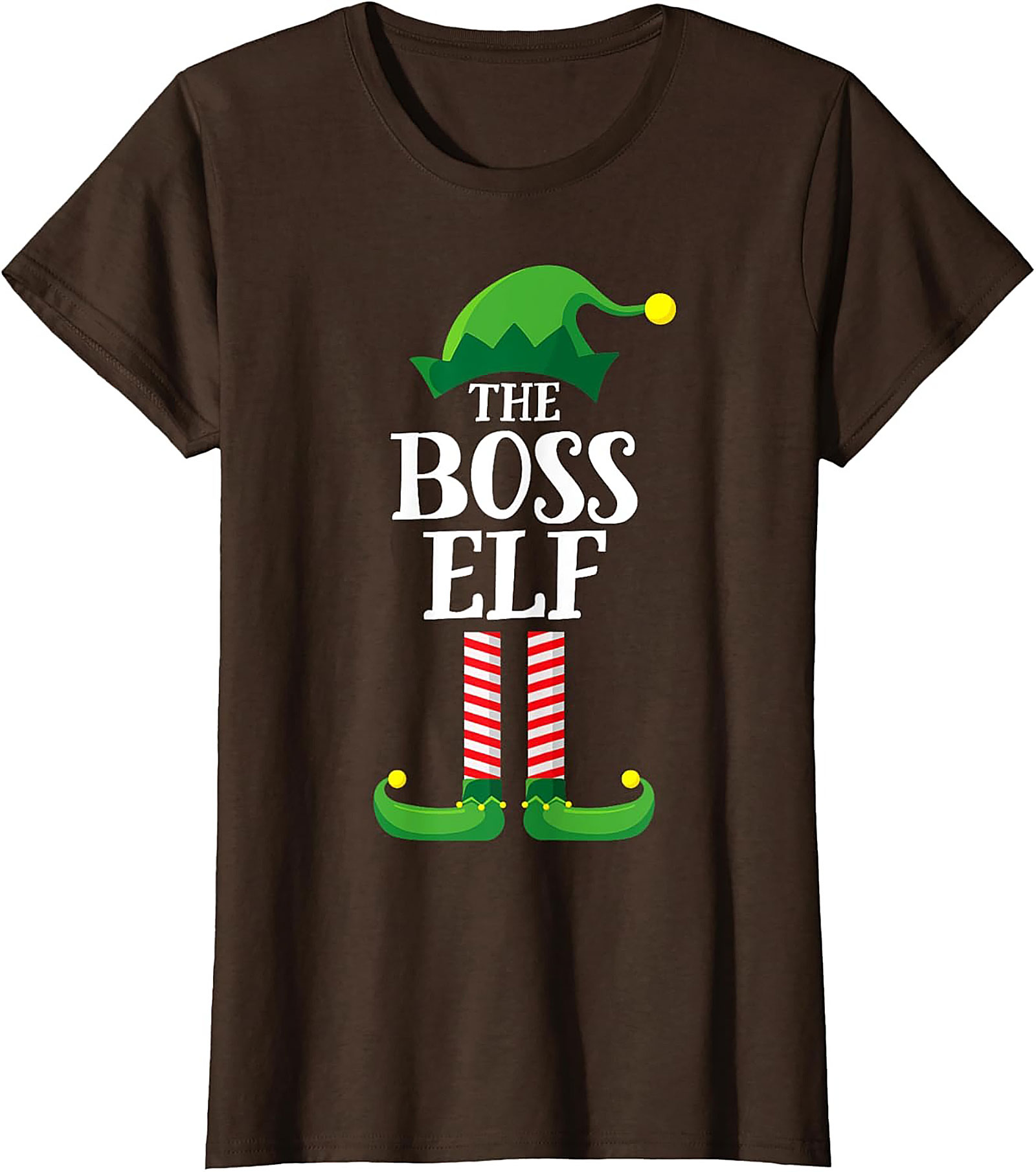 Boss Elf T-shirt Funny Christmas Graphic Tee Gift