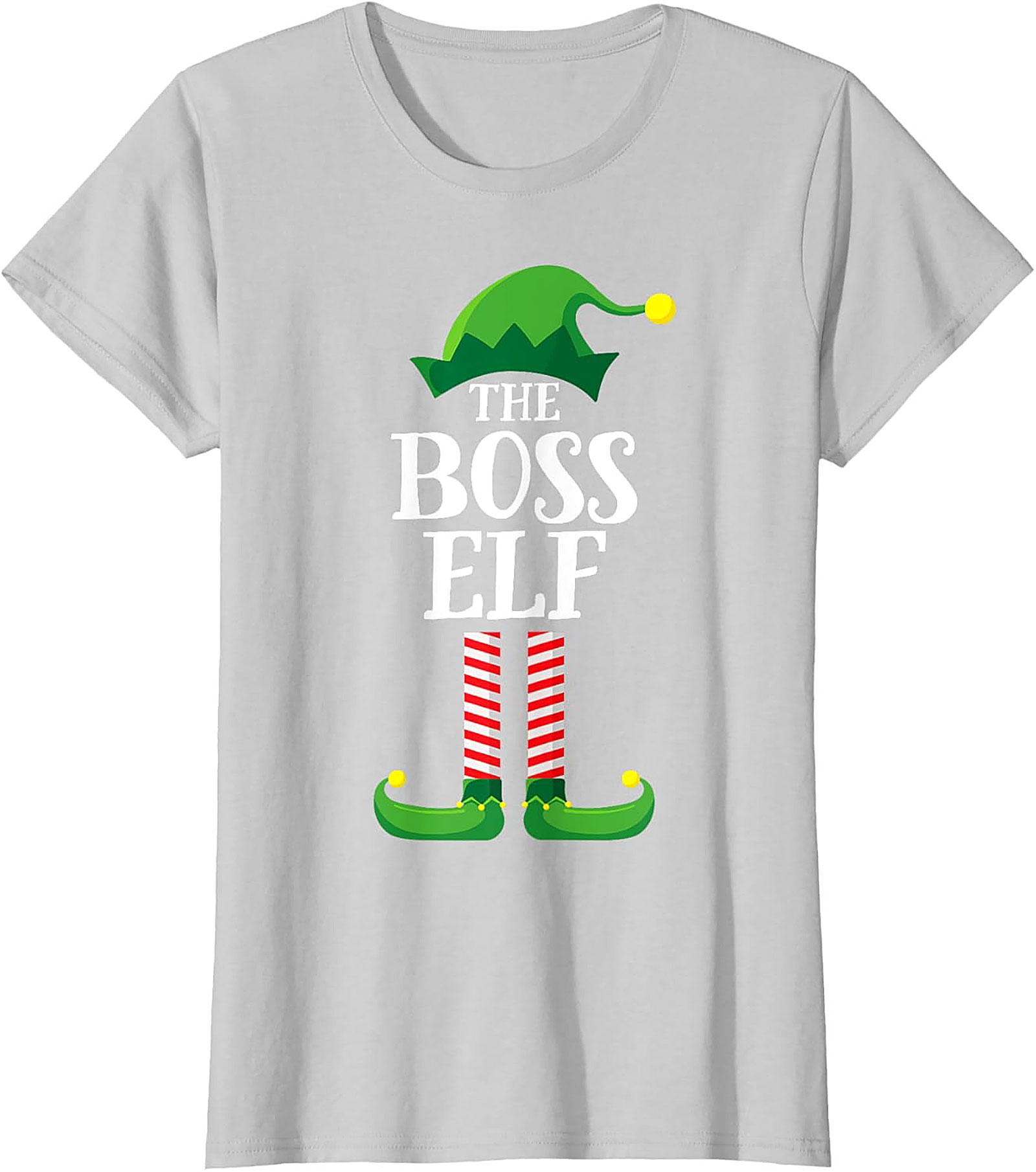 Boss Elf T-shirt Funny Christmas Graphic Tee Gift