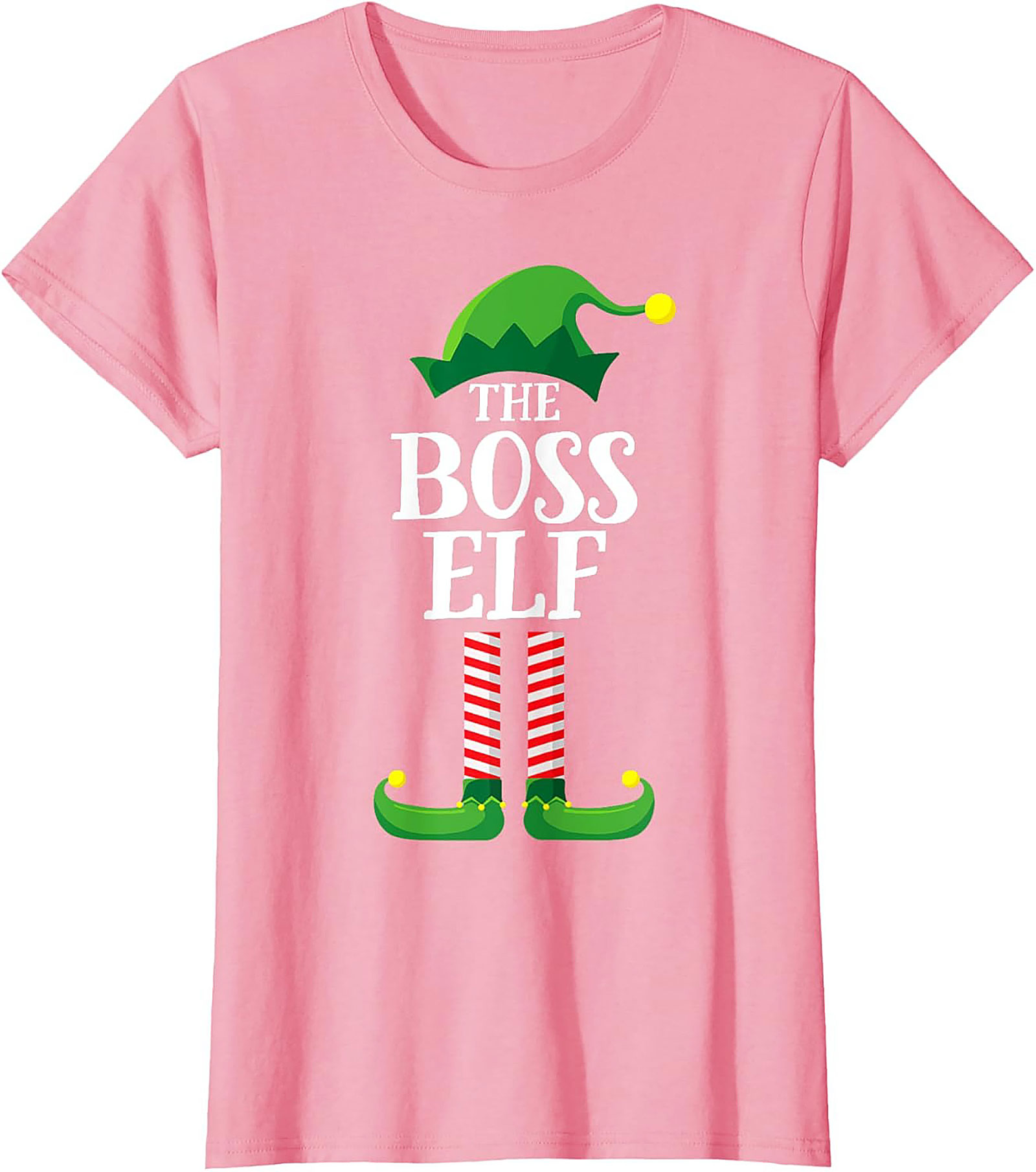 Boss Elf T-shirt Funny Christmas Graphic Tee Gift