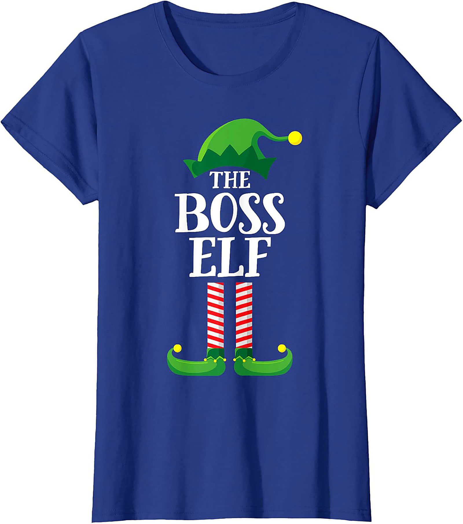 Boss Elf T-shirt Funny Christmas Graphic Tee Gift