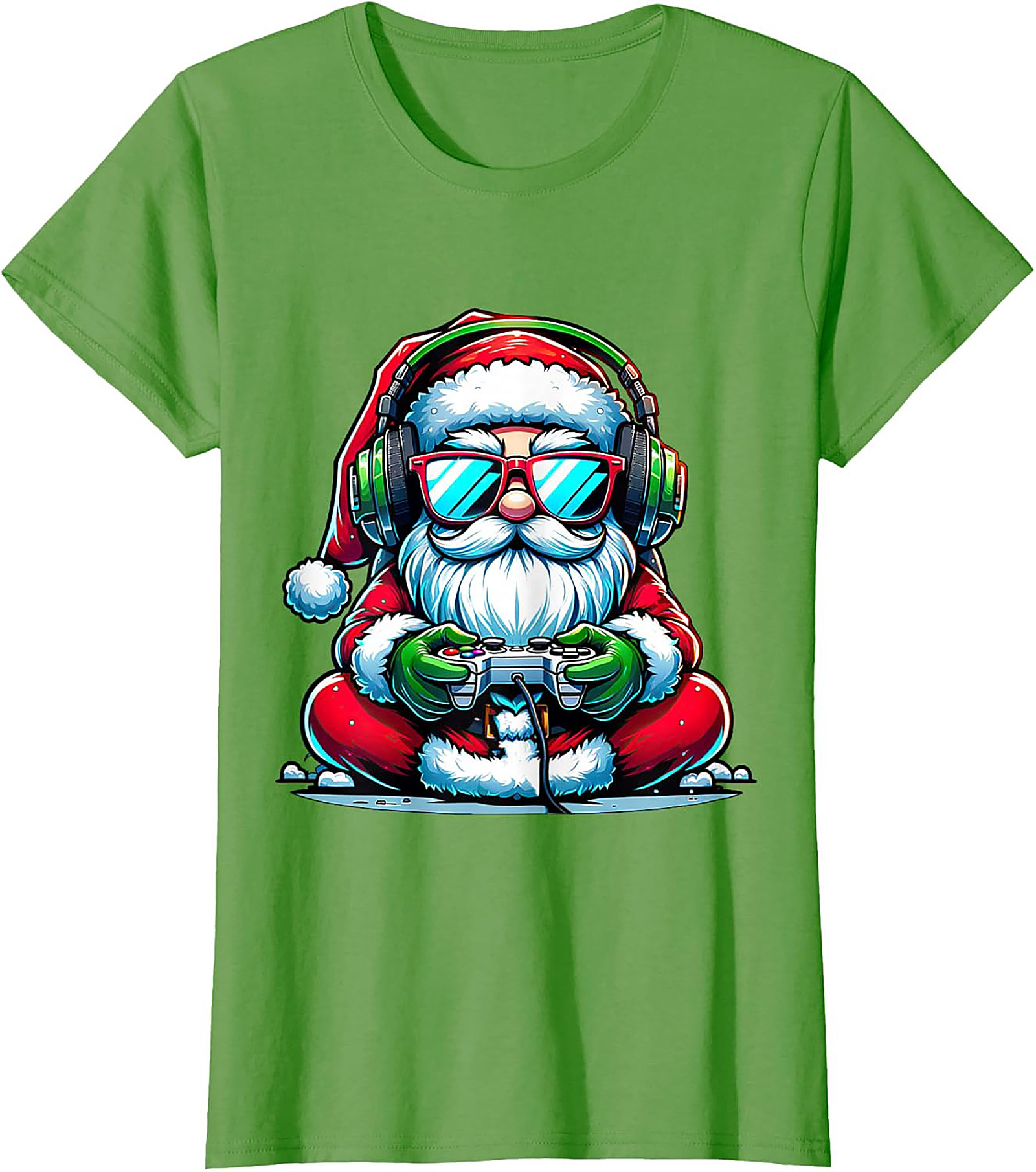 Gamer Santa T-shirt | Funny Christmas Gaming Graphic Tee