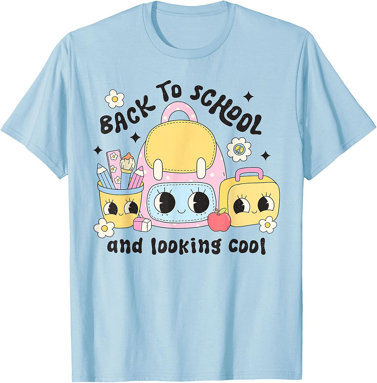Cute Back to School Graphic Tee – Looking Cool First Day Unisex Shirt