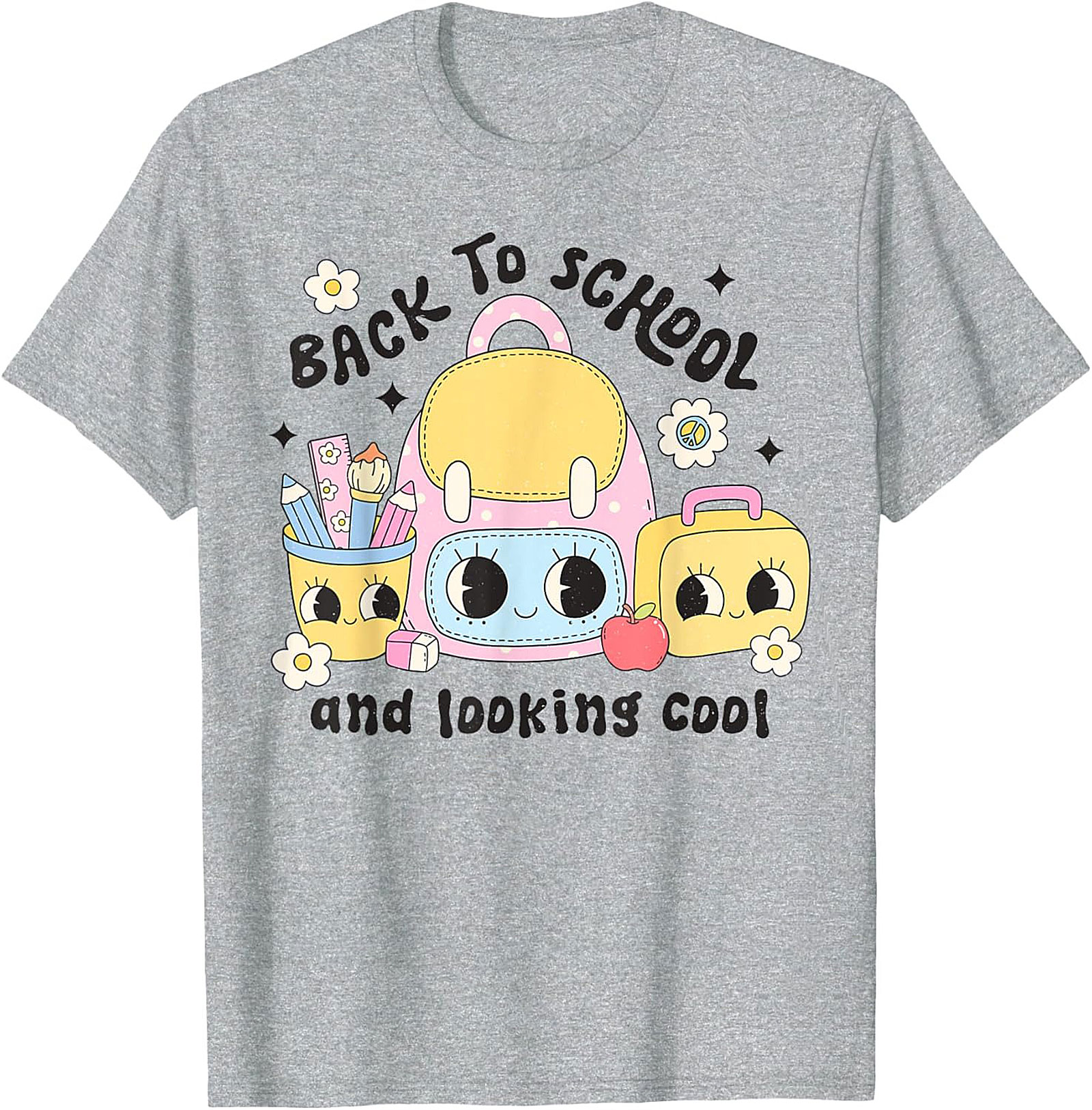 Cute Back to School Graphic Tee – Looking Cool First Day Unisex Shirt