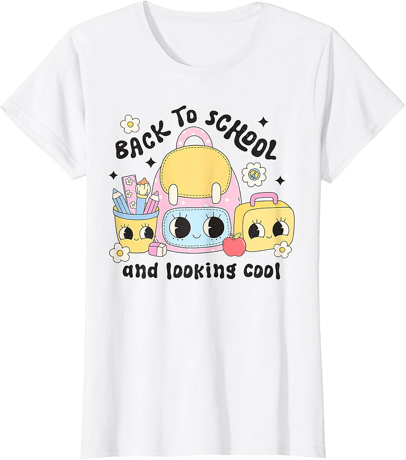 Cute Back to School Graphic Tee – Looking Cool First Day Unisex Shirt