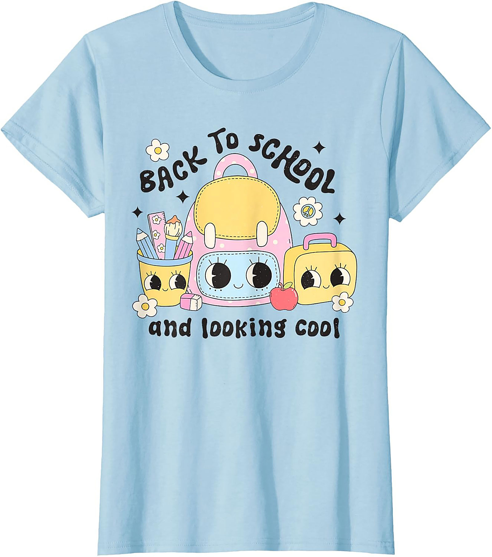 Cute Back to School Graphic Tee – Looking Cool First Day Unisex Shirt