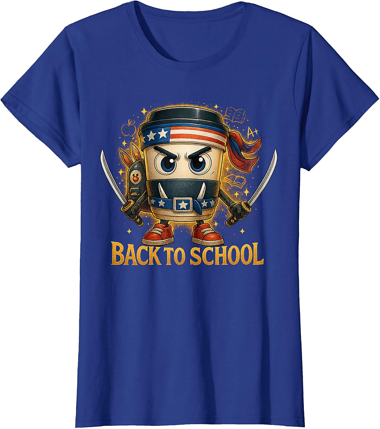 Coffee Ninja Back to School Funny Teacher Graphic Tee