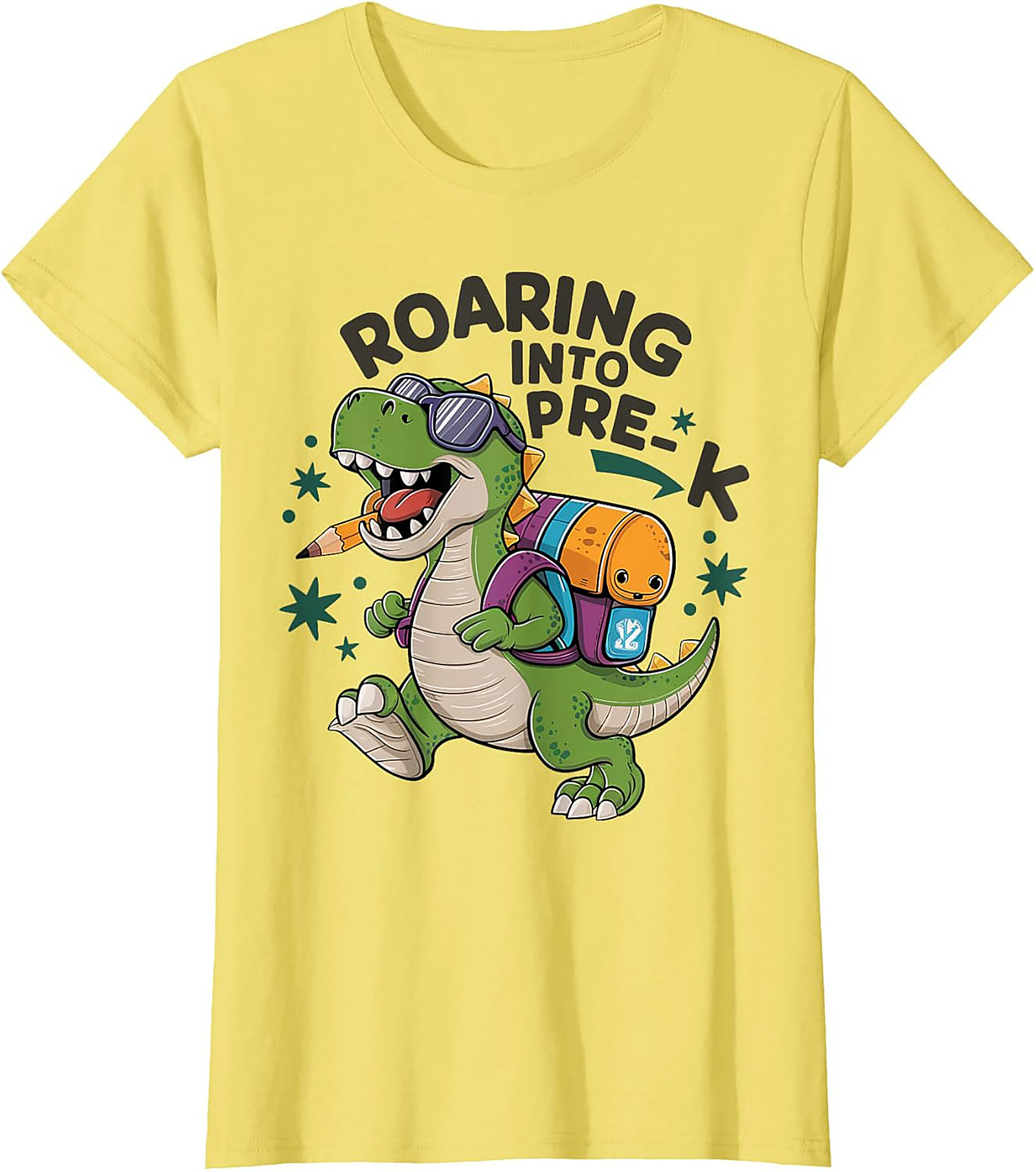 Roaring Into Pre-K Dinosaur Graphic Tee | Funny Unisex Shirt