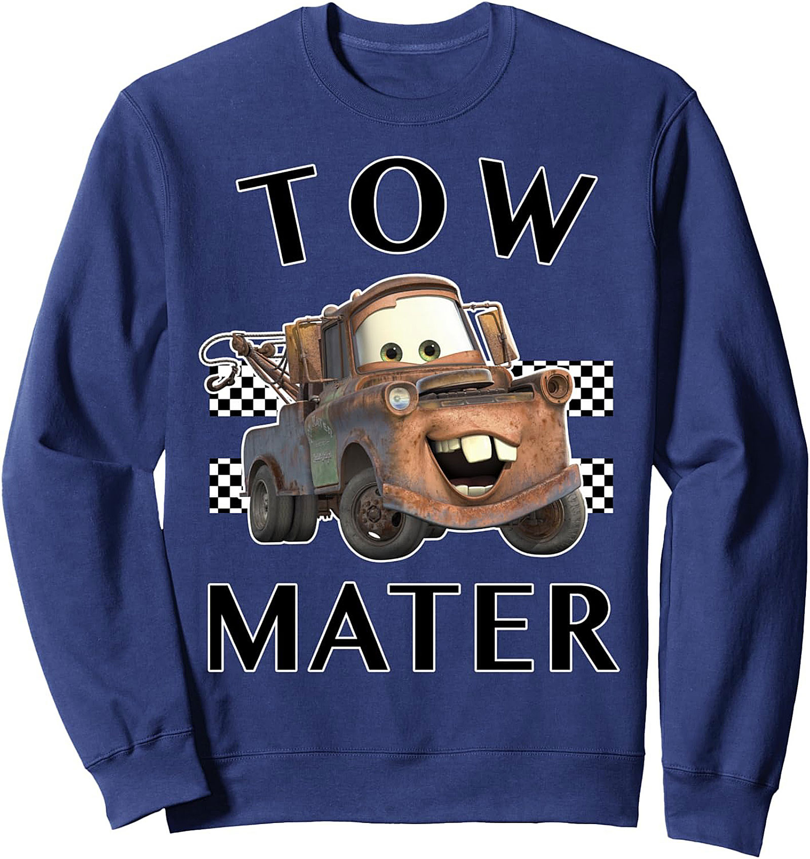 Tow Mater Graphic Sweatshirt Cozy Crewneck Pullover