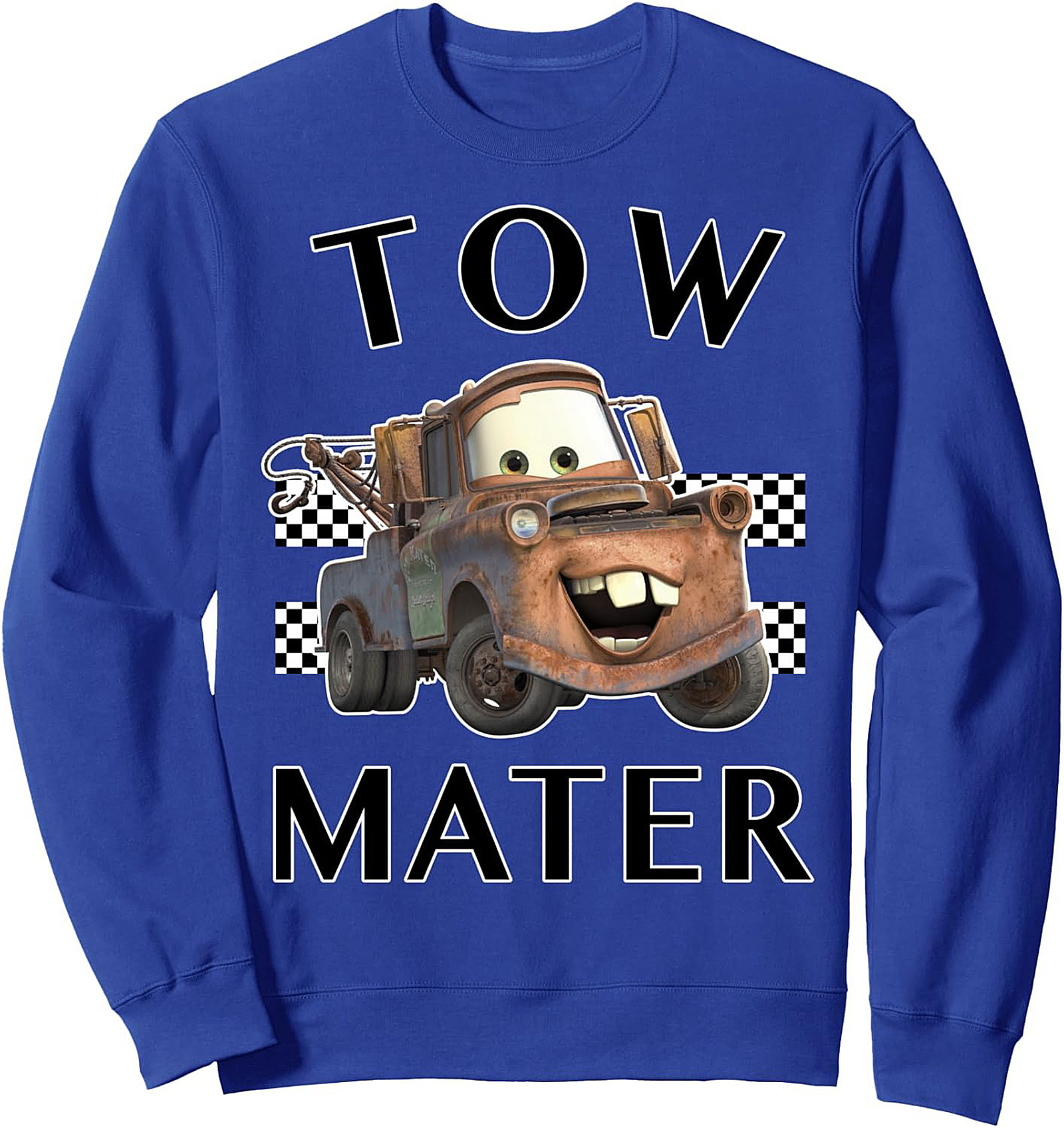 Tow Mater Graphic Sweatshirt Cozy Crewneck Pullover