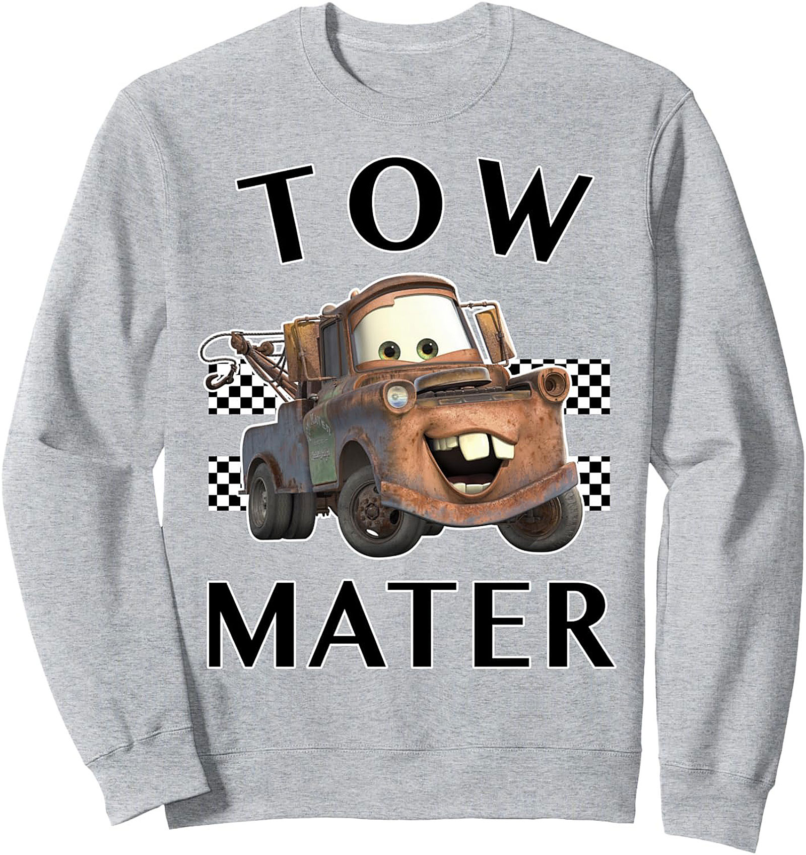 Tow Mater Graphic Sweatshirt Cozy Crewneck Pullover