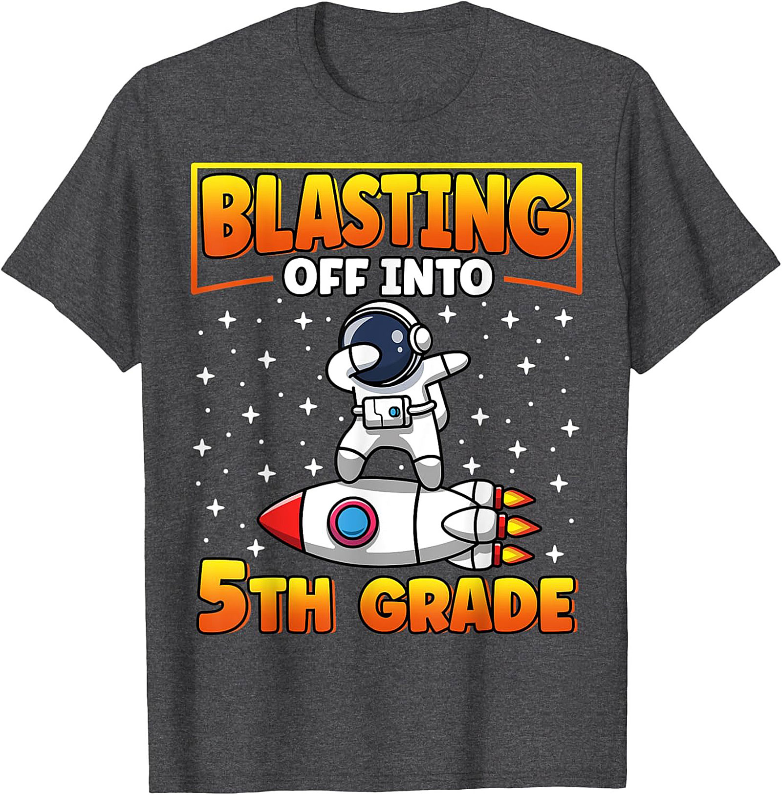 Blasting Off Into 5th Grade Dabbing Astronaut T-shirt