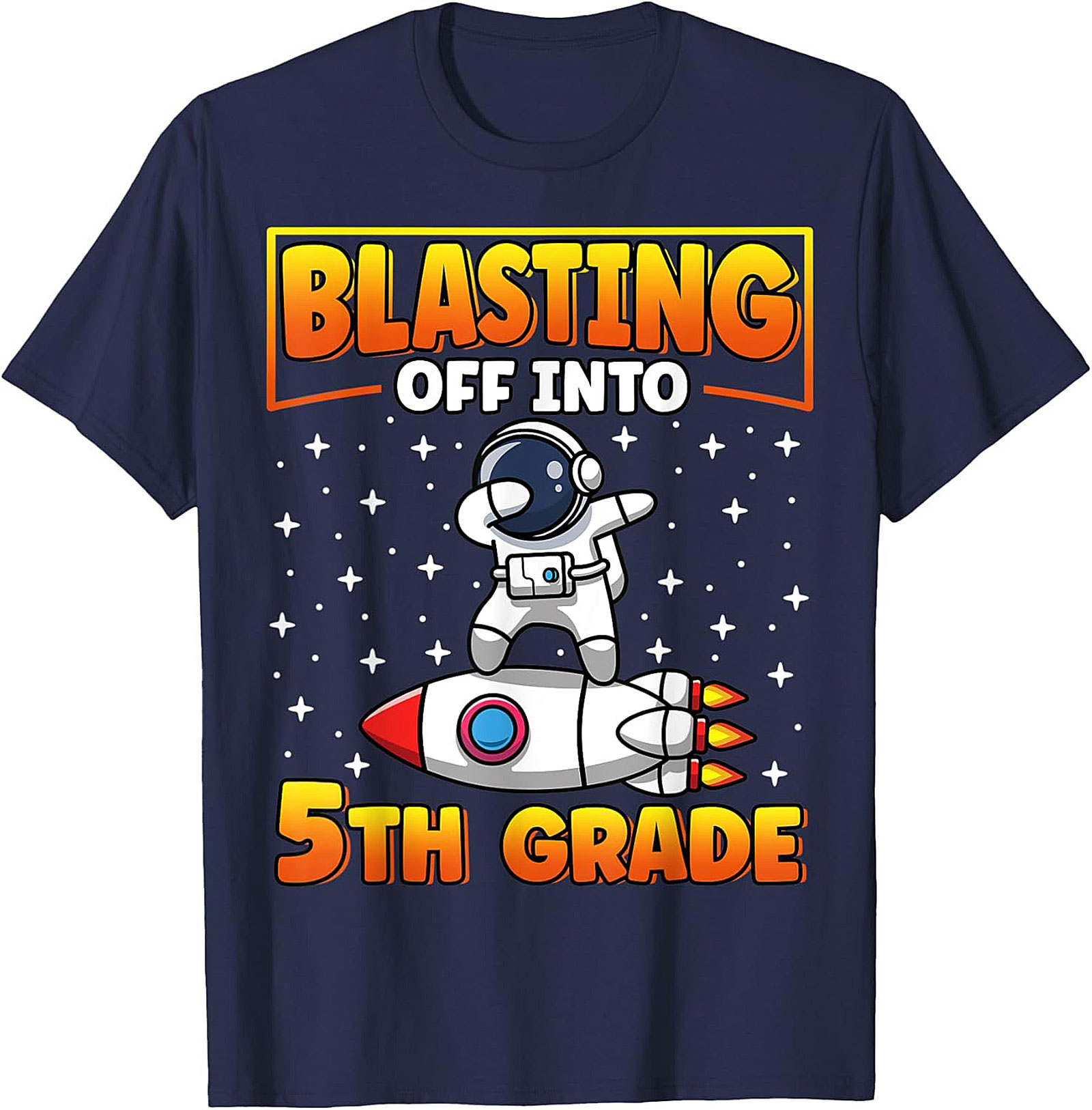 Blasting Off Into 5th Grade Dabbing Astronaut T-shirt