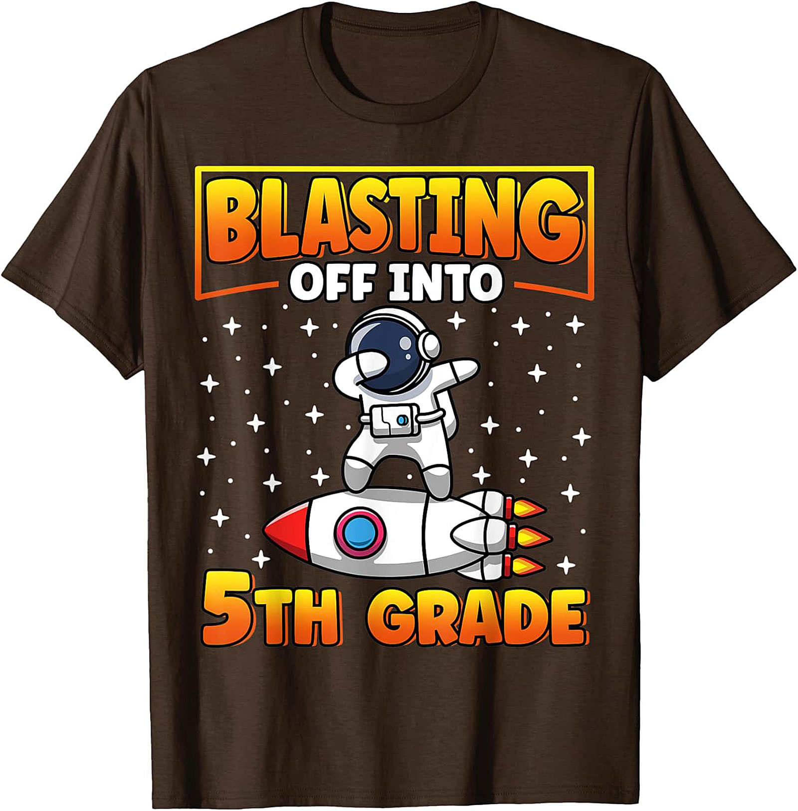 Blasting Off Into 5th Grade Dabbing Astronaut T-shirt