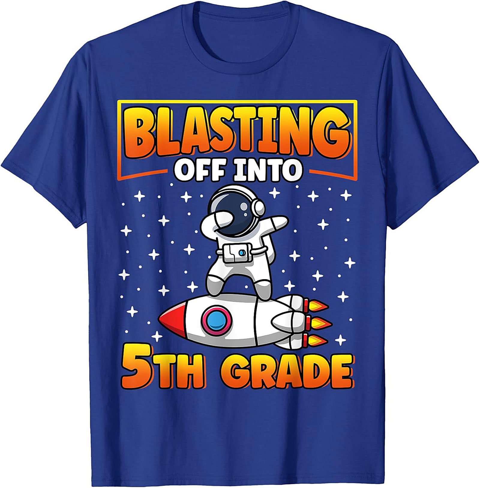 Blasting Off Into 5th Grade Dabbing Astronaut T-shirt