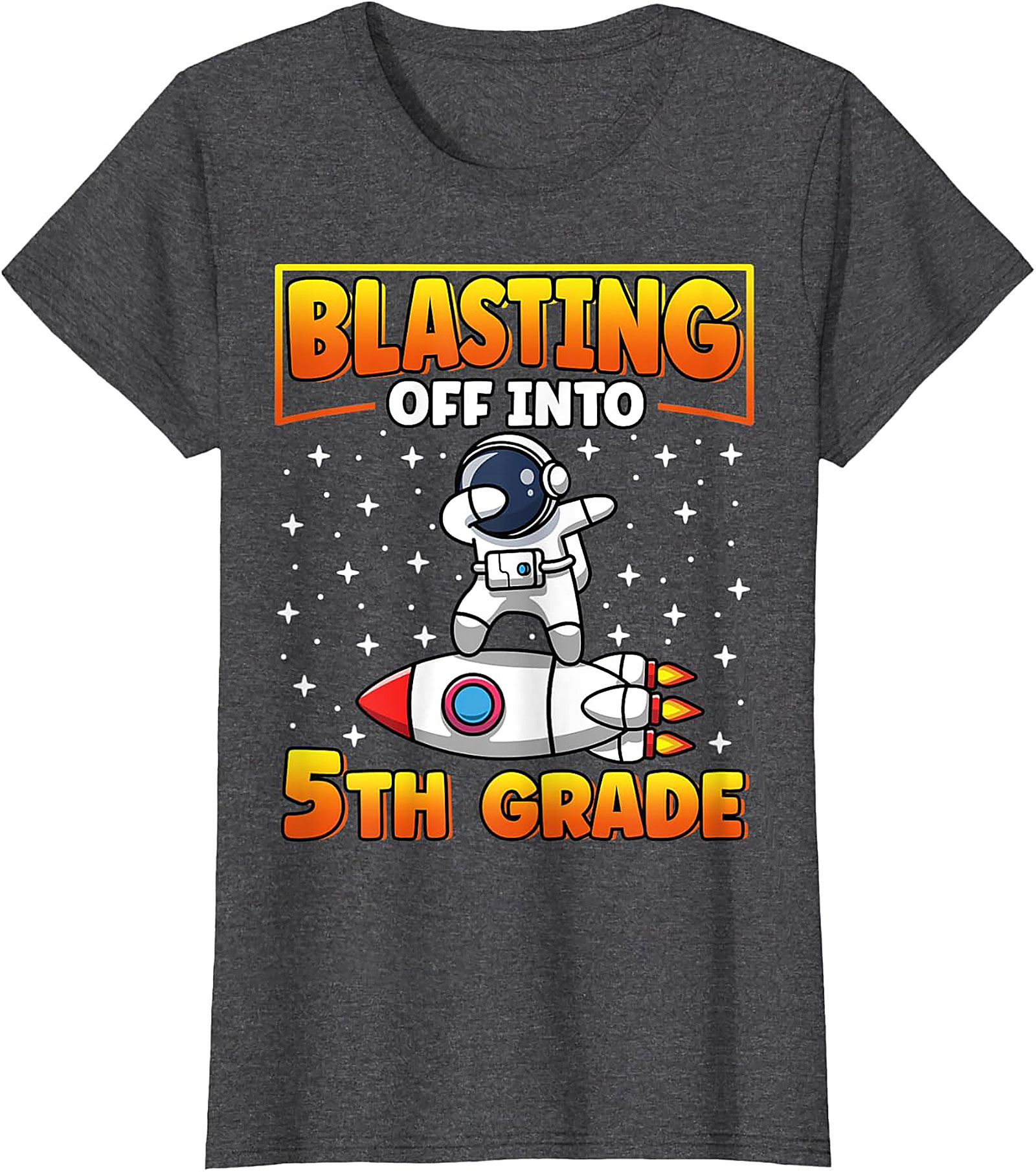 Blasting Off Into 5th Grade Dabbing Astronaut T-shirt