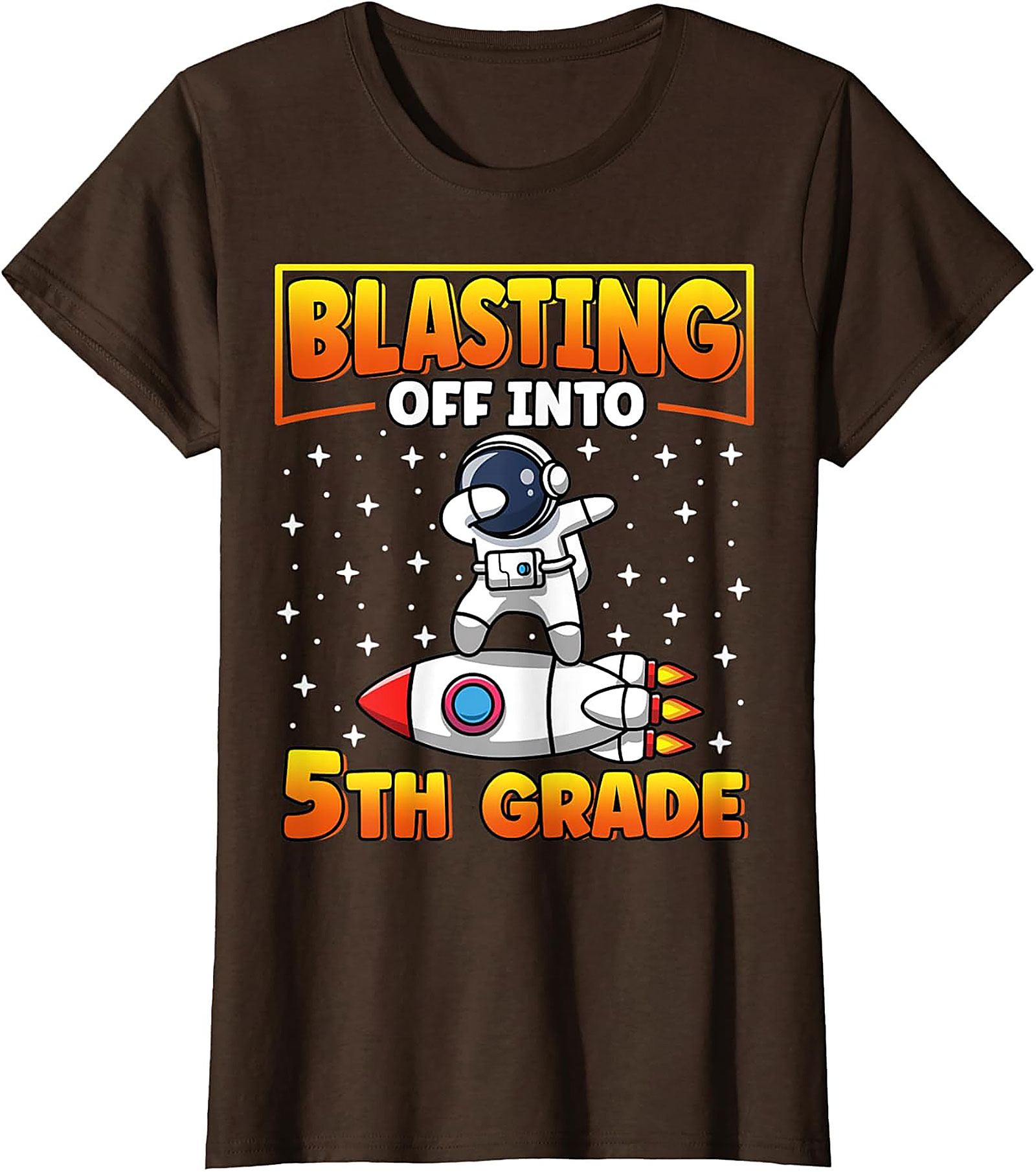 Blasting Off Into 5th Grade Dabbing Astronaut T-shirt