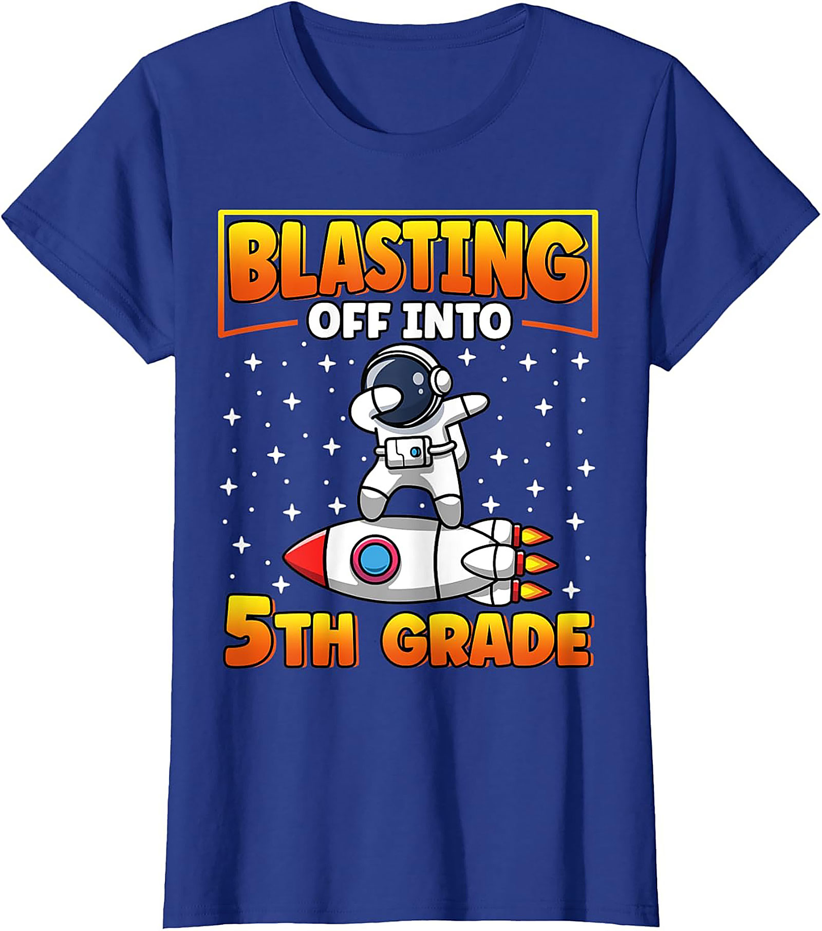 Blasting Off Into 5th Grade Dabbing Astronaut T-shirt