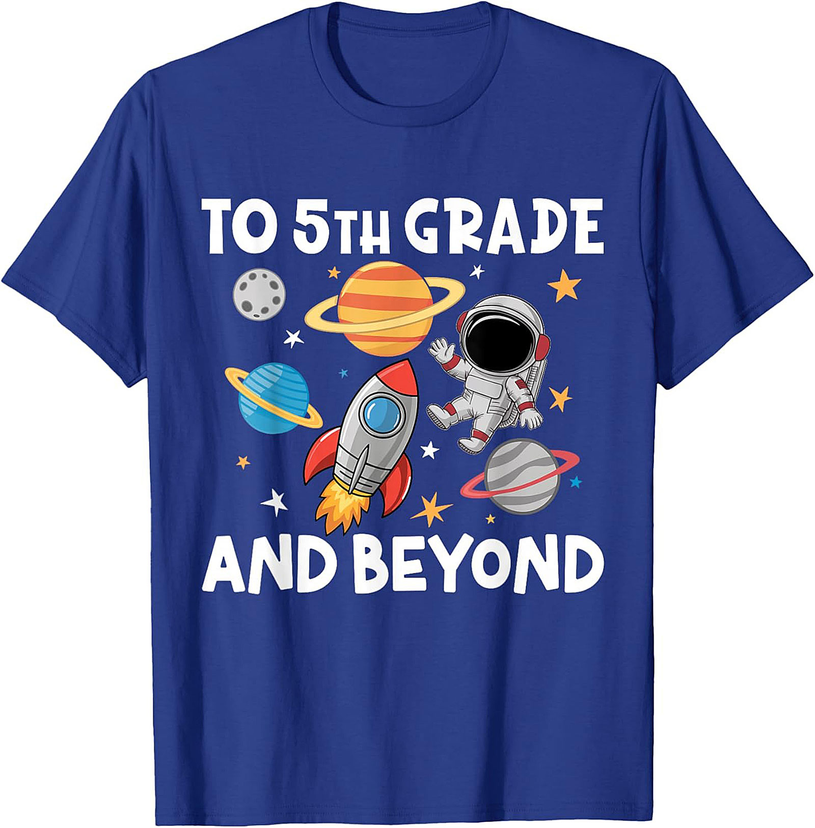 5th Grade Astronaut Shirt | To 5th Grade and Beyond Back to School Graphic Tee