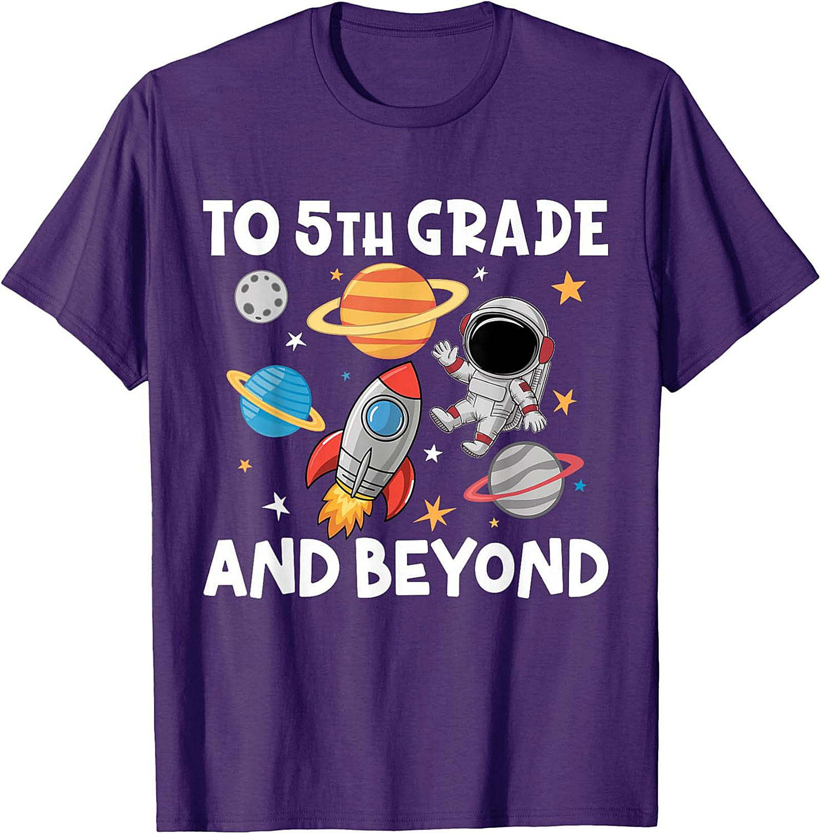 5th Grade Astronaut Shirt | To 5th Grade and Beyond Back to School Graphic Tee