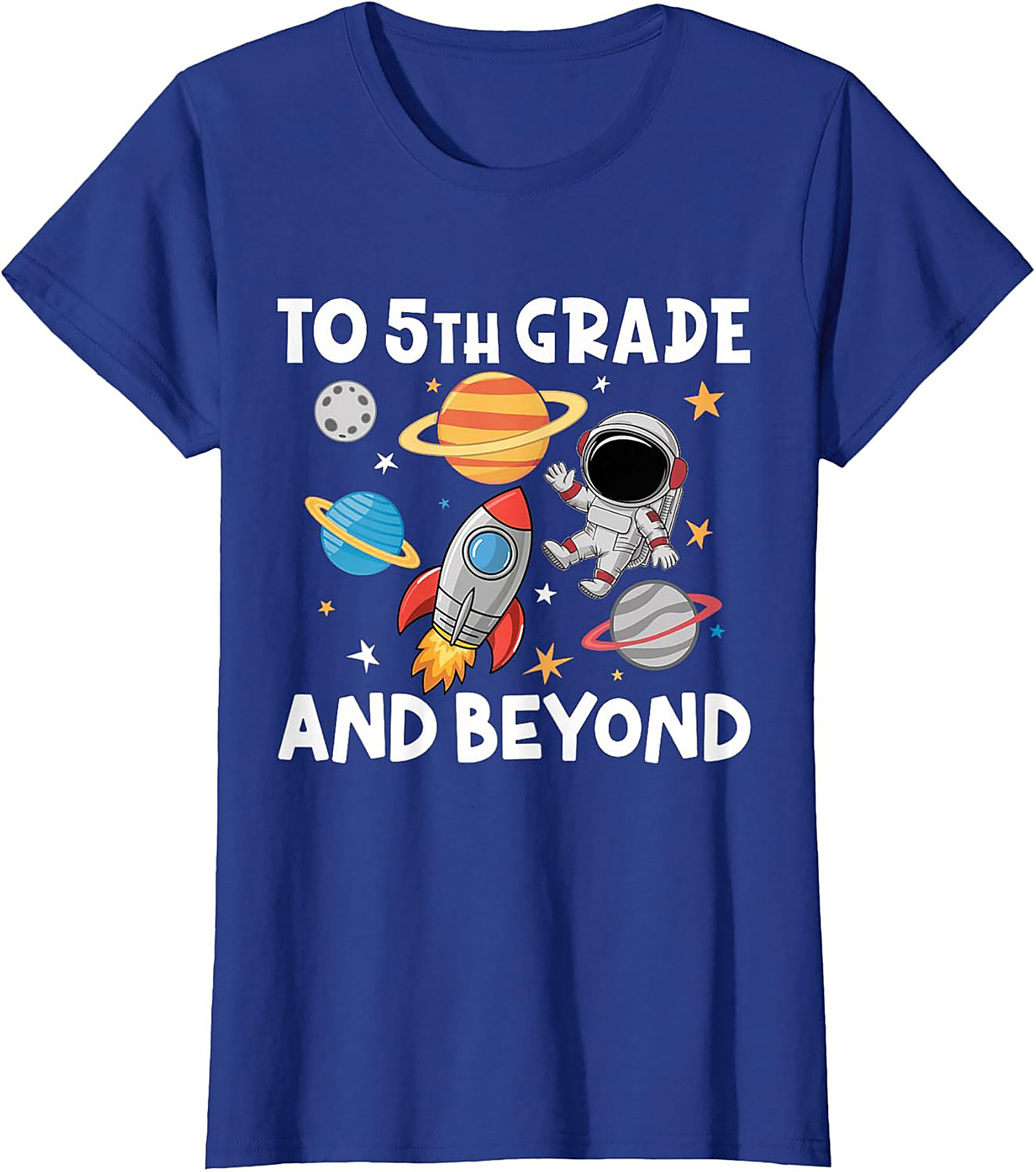 5th Grade Astronaut Shirt | To 5th Grade and Beyond Back to School Graphic Tee