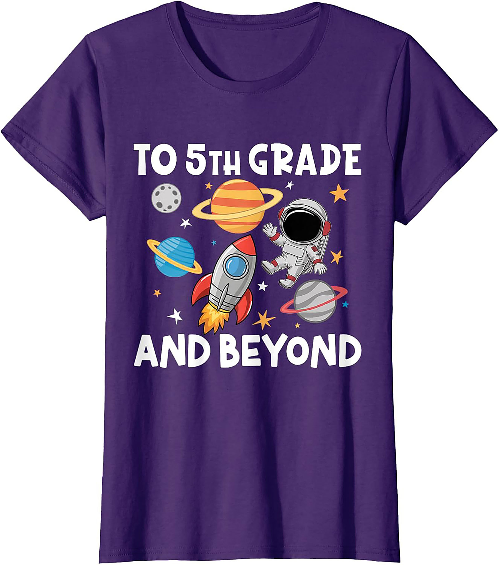 5th Grade Astronaut Shirt | To 5th Grade and Beyond Back to School Graphic Tee