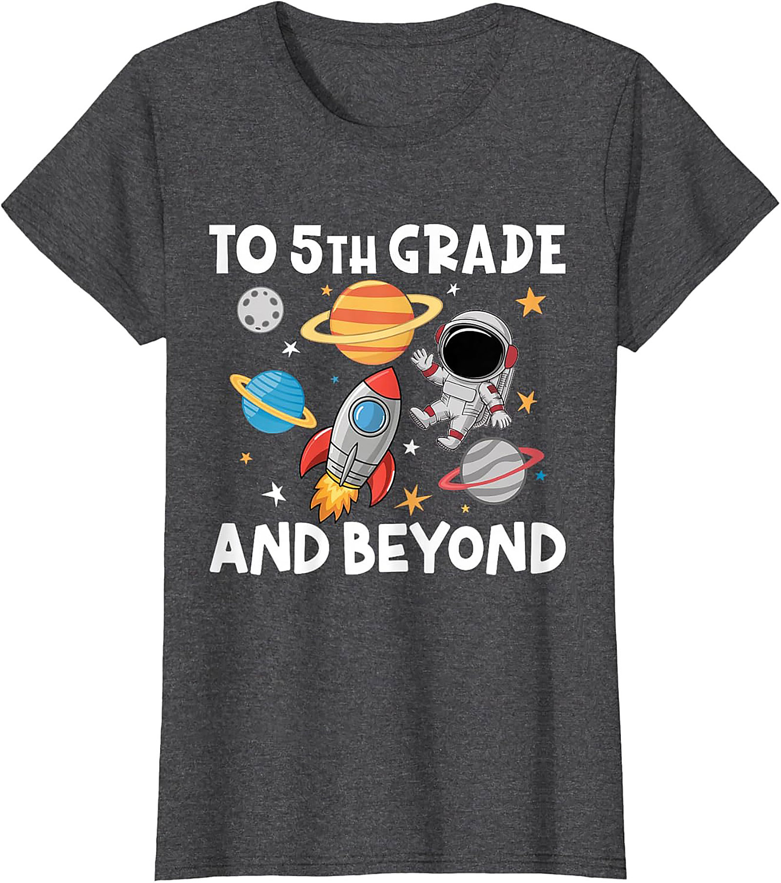 5th Grade Astronaut Shirt | To 5th Grade and Beyond Back to School Graphic Tee