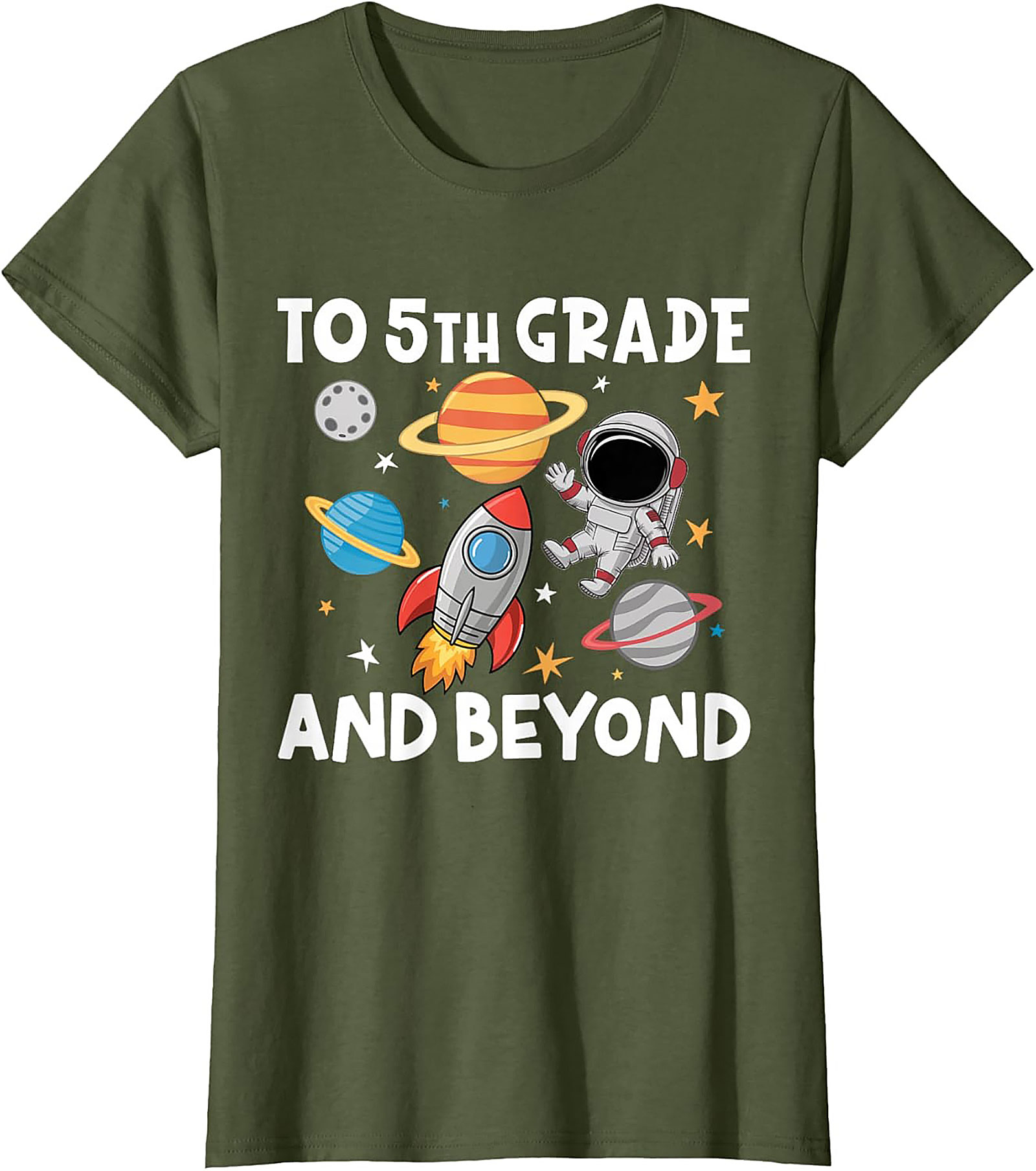 5th Grade Astronaut Shirt | To 5th Grade and Beyond Back to School Graphic Tee