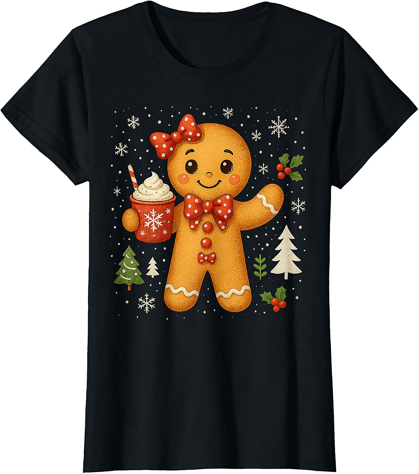 Cute Gingerbread Christmas T-Shirt – Soft Unisex Holiday Tee