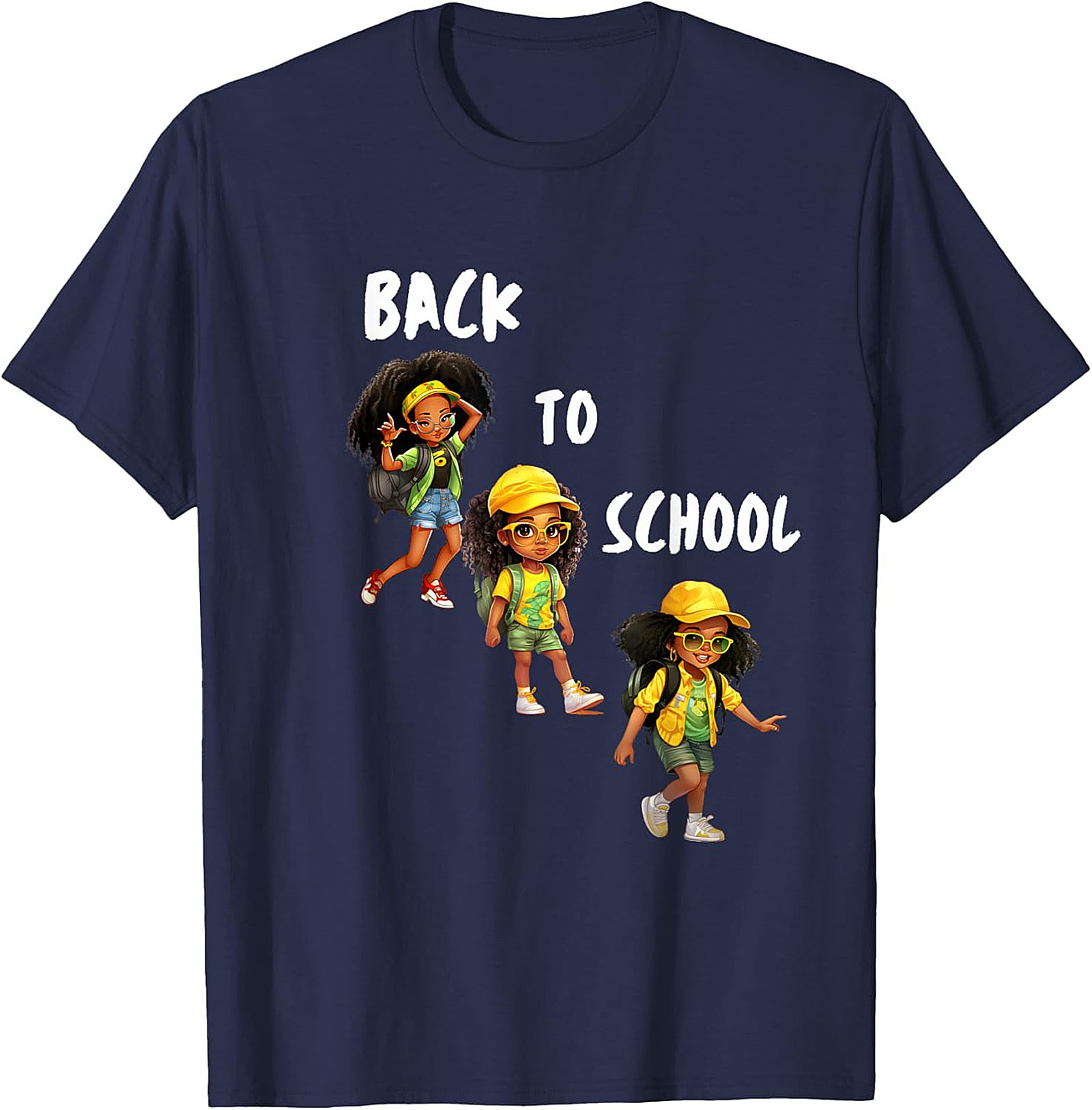 Confident Black Girl Back to School T-shirt | First Day of School Graphic Tee