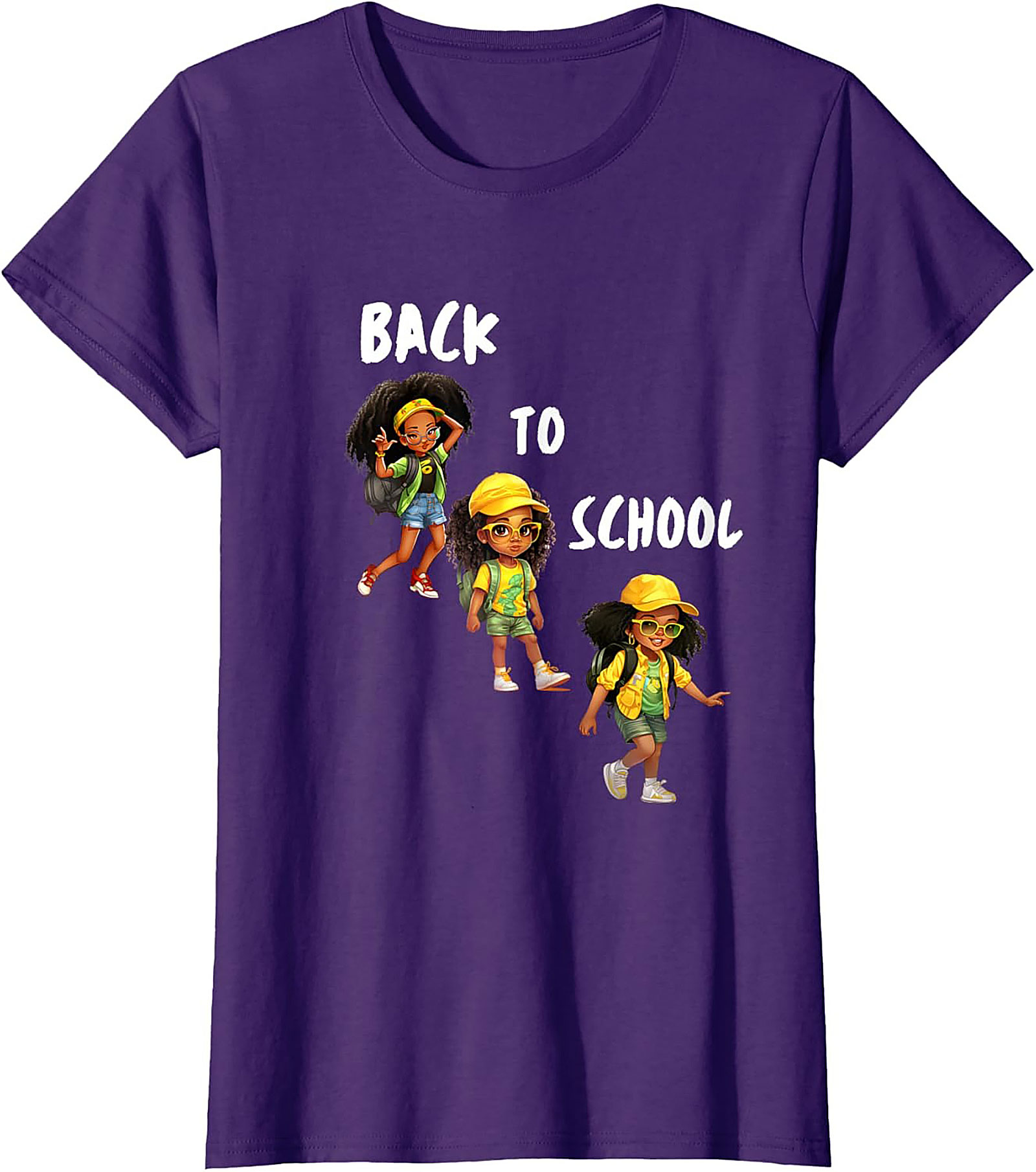 Confident Black Girl Back to School T-shirt | First Day of School Graphic Tee