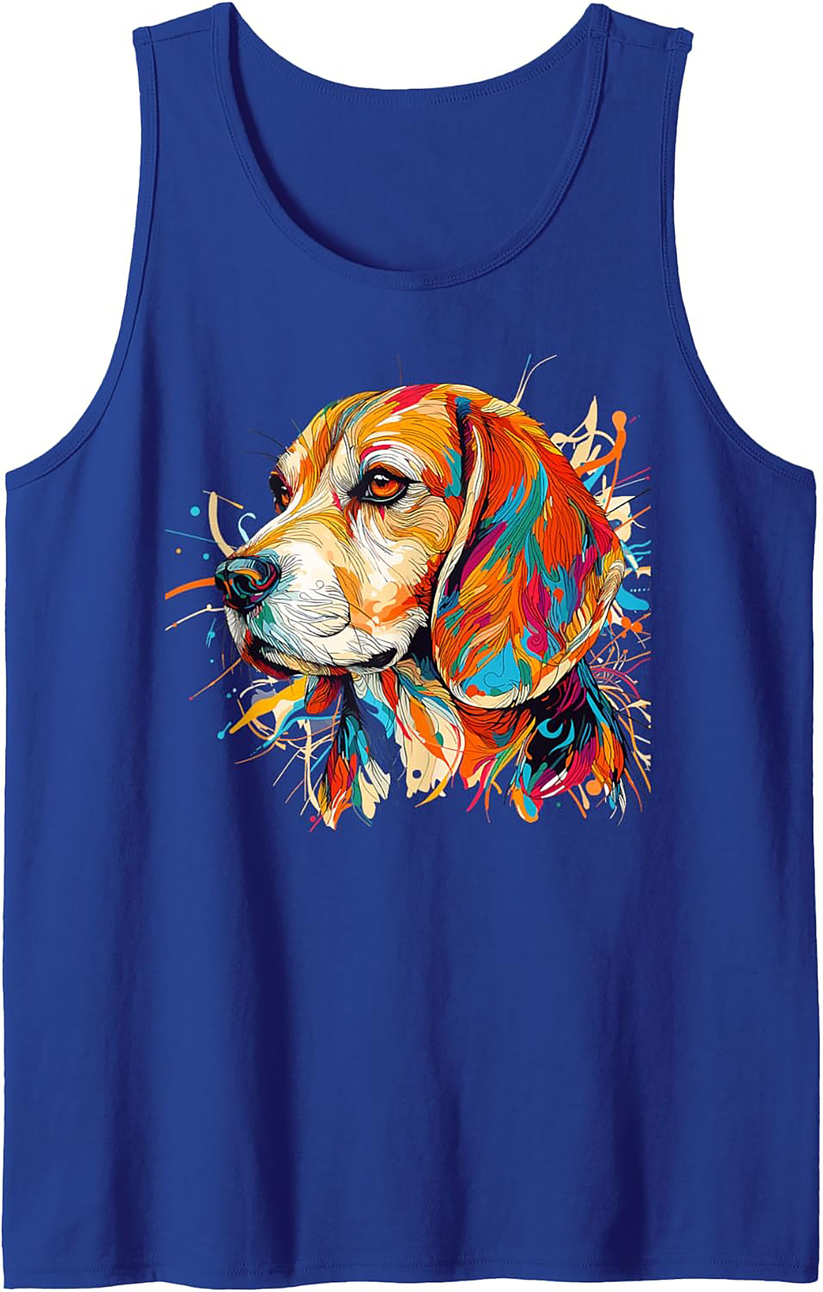 Pop Art Beagle Tank Top – Colorful Dog Graphic Tank
