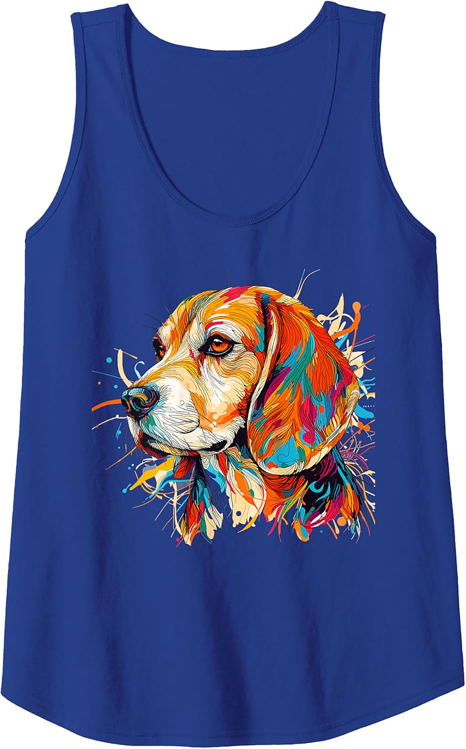 Pop Art Beagle Tank Top – Colorful Dog Graphic Tank