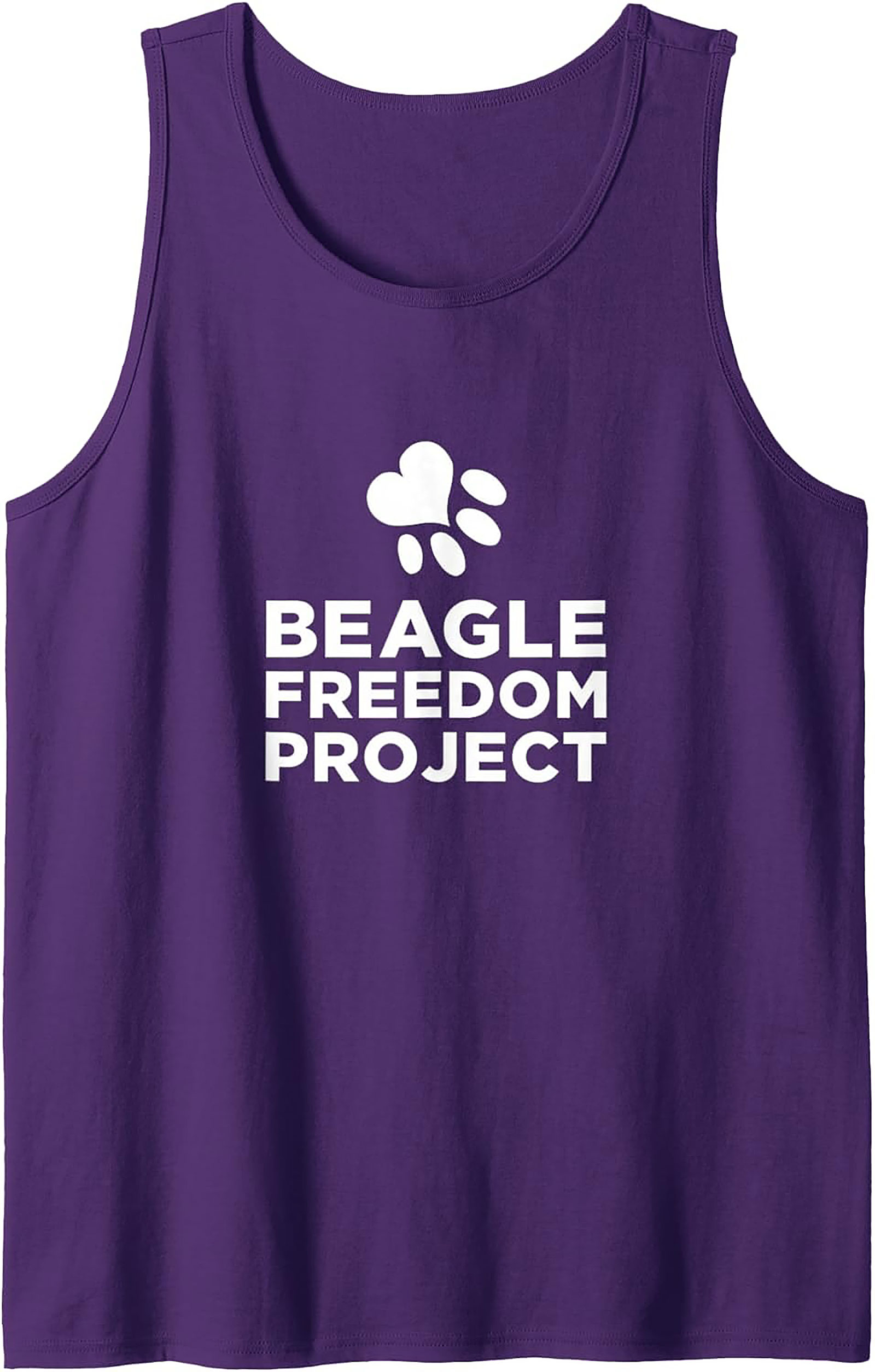 Beagle Freedom Project Graphic Tank Top | Unisex Dog Rescue Sleeveless Shirt
