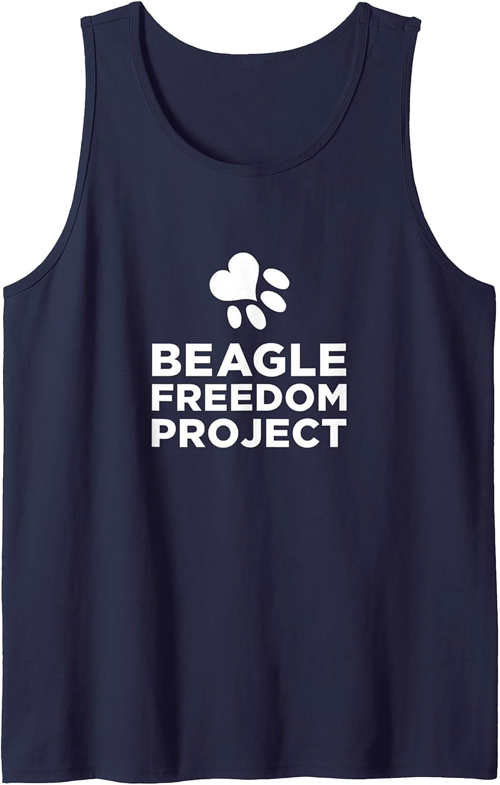 Beagle Freedom Project Graphic Tank Top | Unisex Dog Rescue Sleeveless Shirt