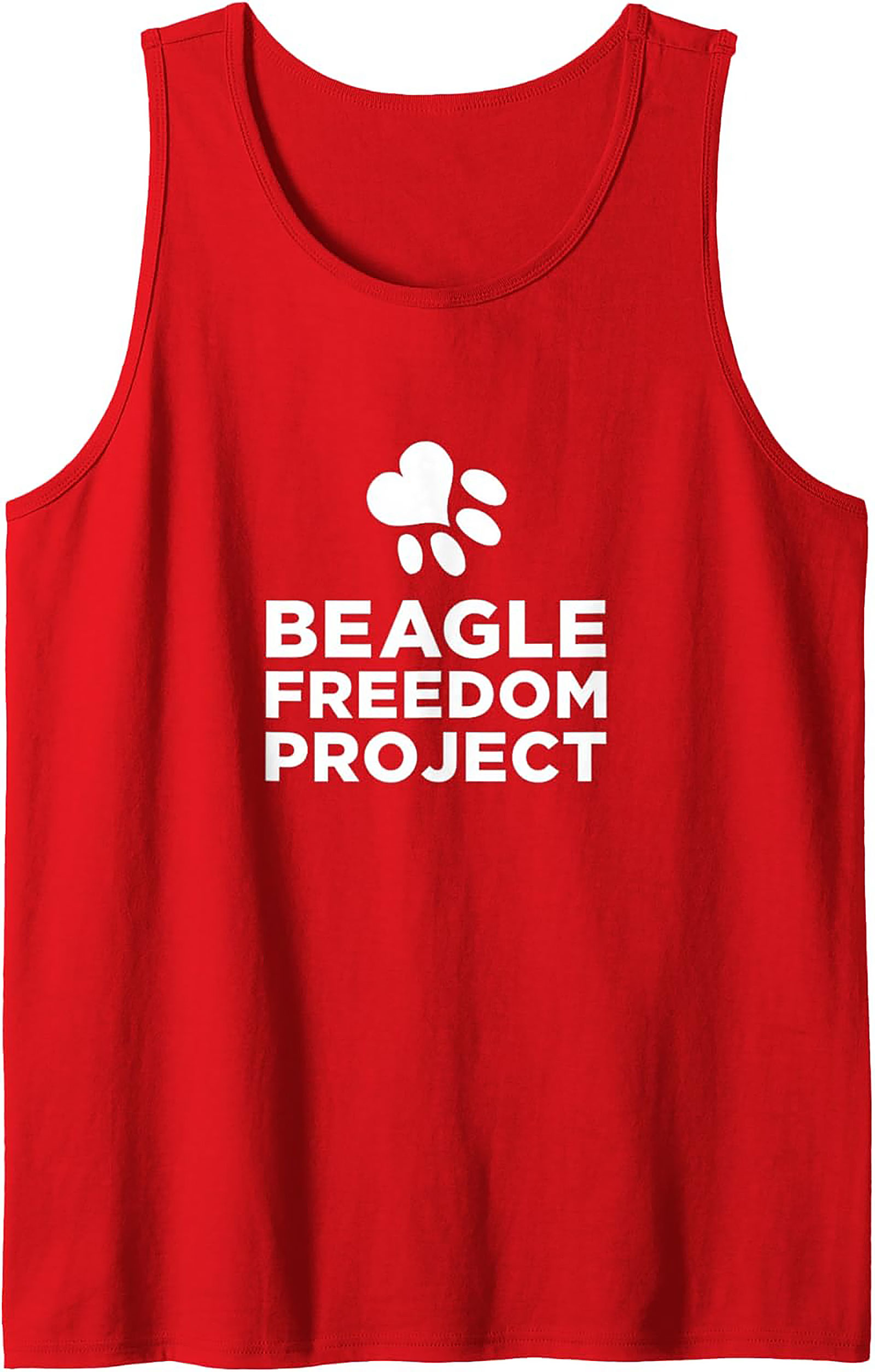 Beagle Freedom Project Graphic Tank Top | Unisex Dog Rescue Sleeveless Shirt