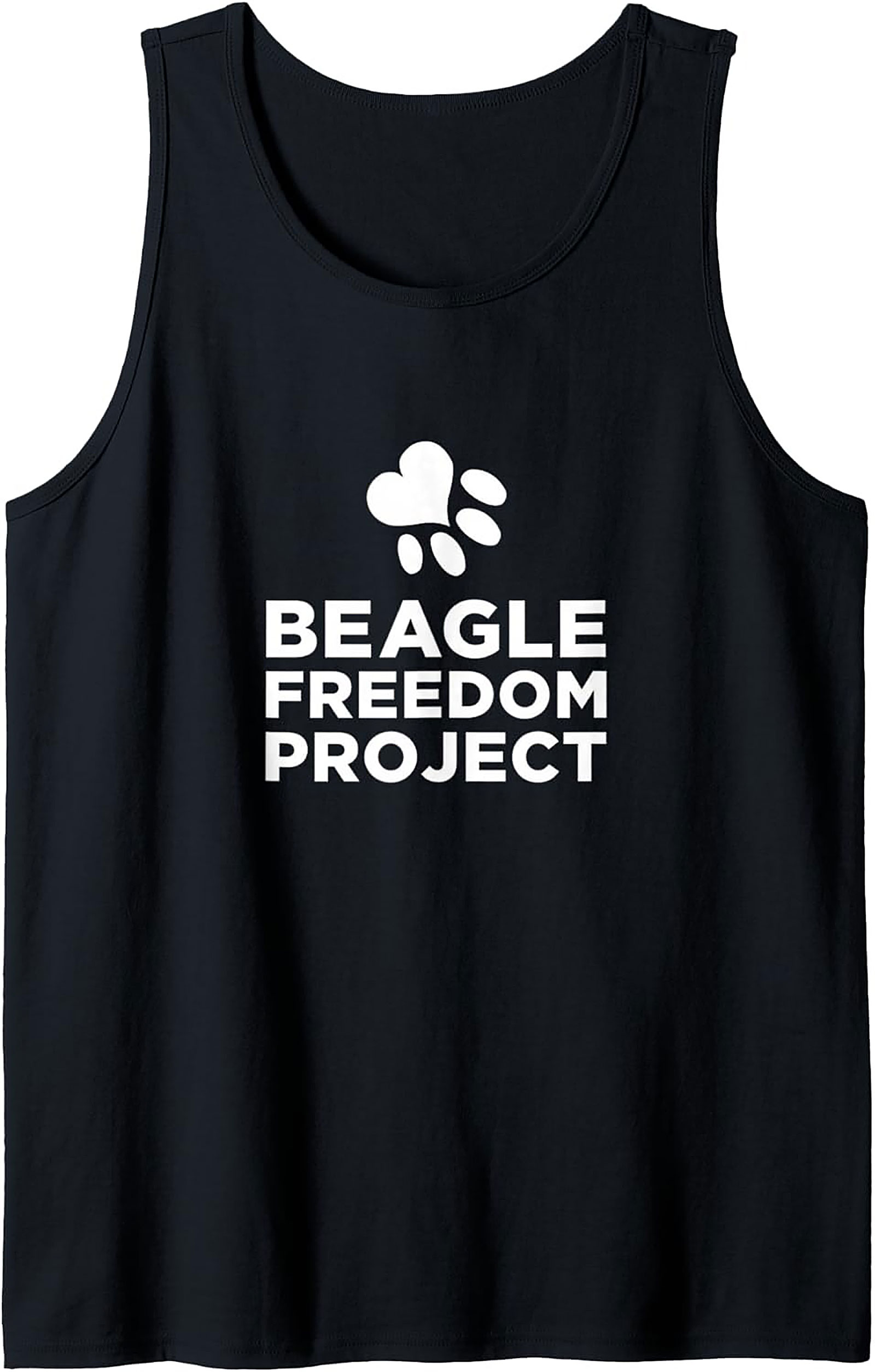 Beagle Freedom Project Graphic Tank Top | Unisex Dog Rescue Sleeveless Shirt