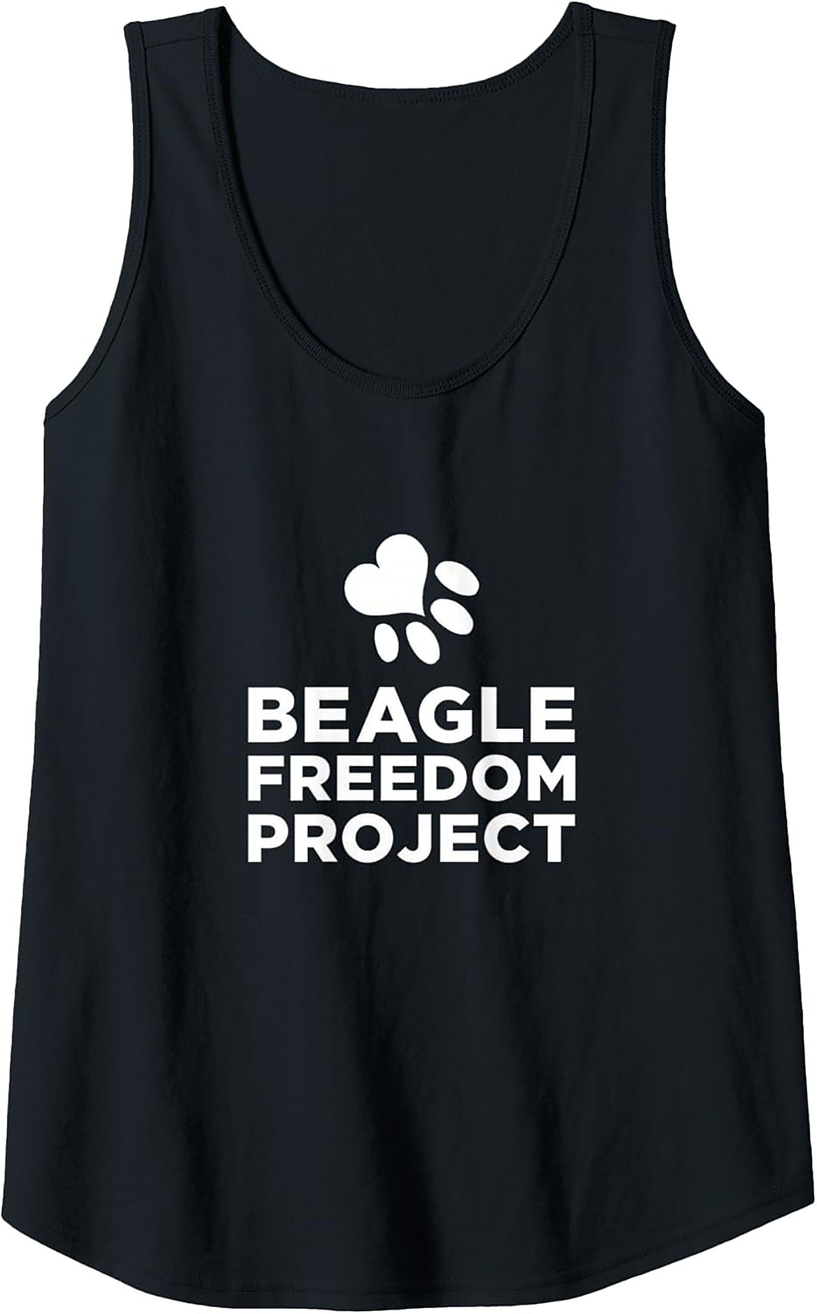 Beagle Freedom Project Graphic Tank Top | Unisex Dog Rescue Sleeveless Shirt