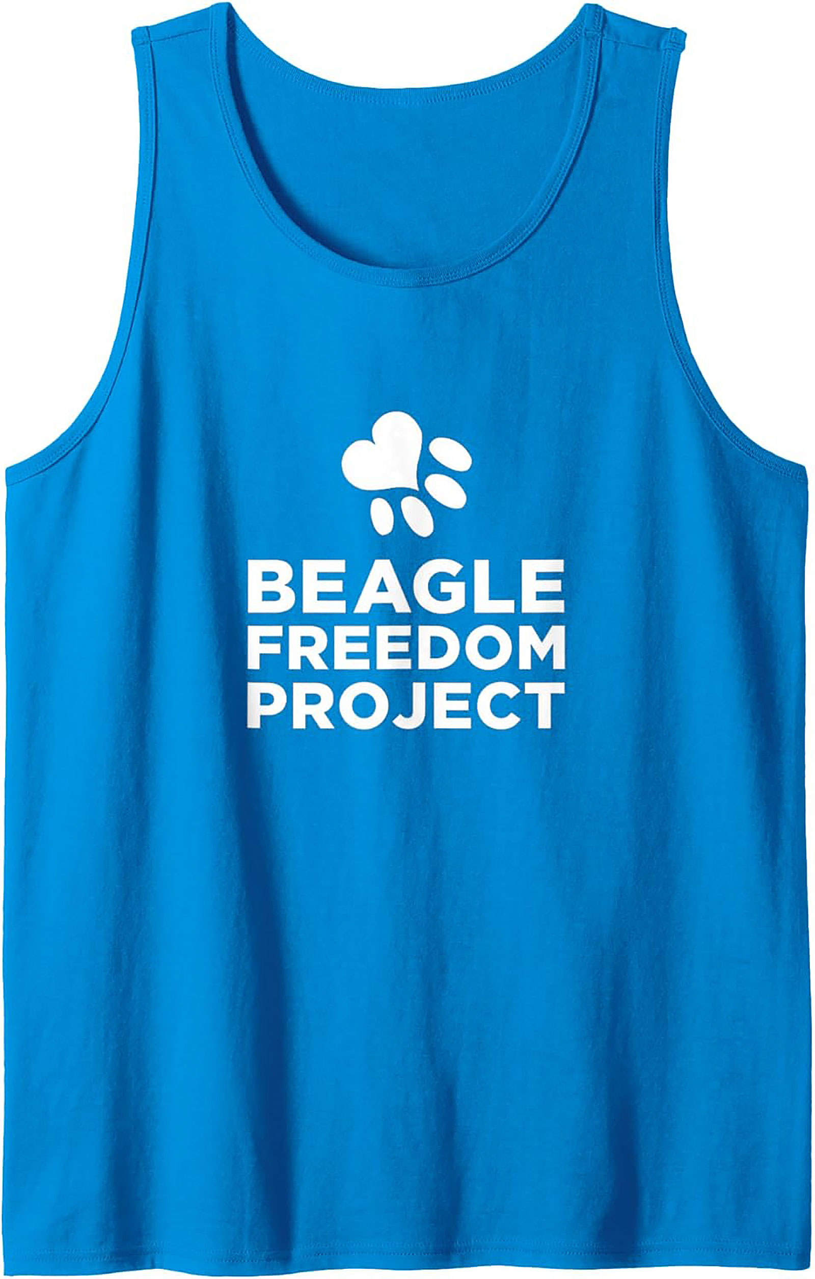 Beagle Freedom Project Graphic Tank Top | Unisex Dog Rescue Sleeveless Shirt