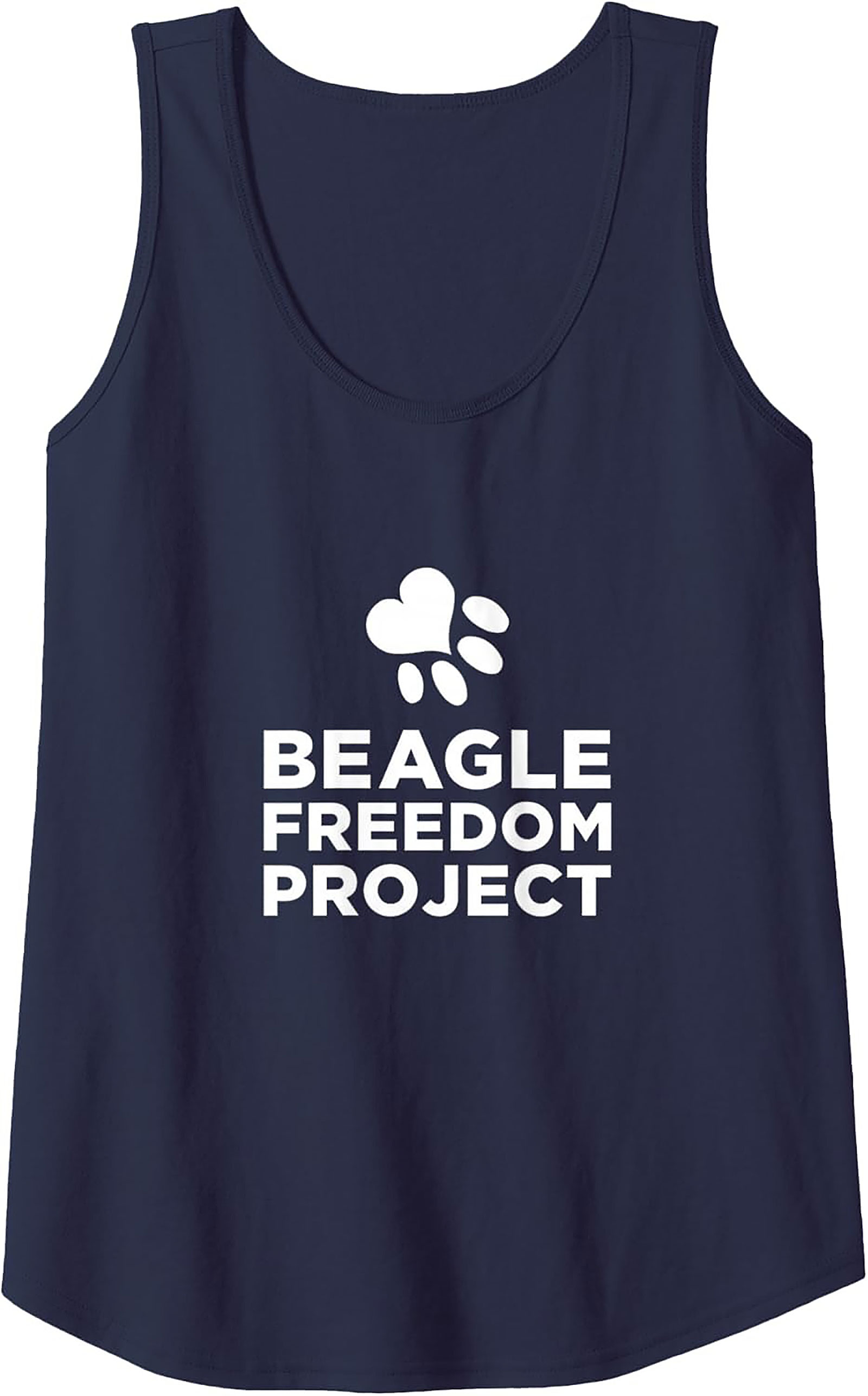 Beagle Freedom Project Graphic Tank Top | Unisex Dog Rescue Sleeveless Shirt