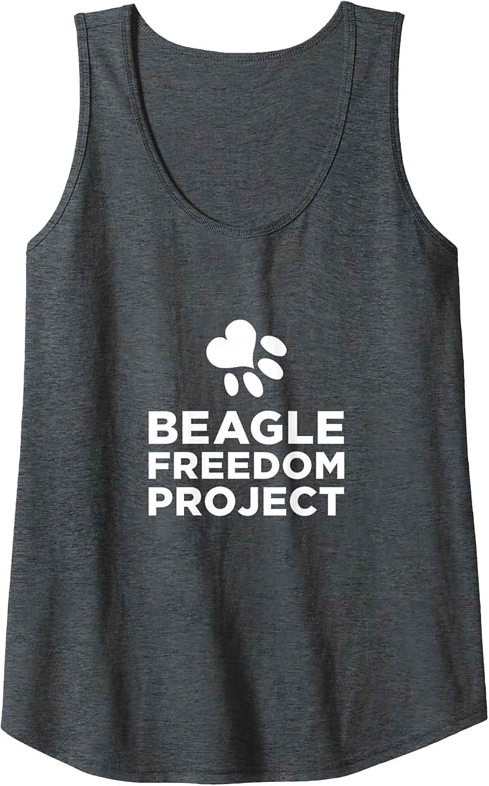 Beagle Freedom Project Graphic Tank Top | Unisex Dog Rescue Sleeveless Shirt