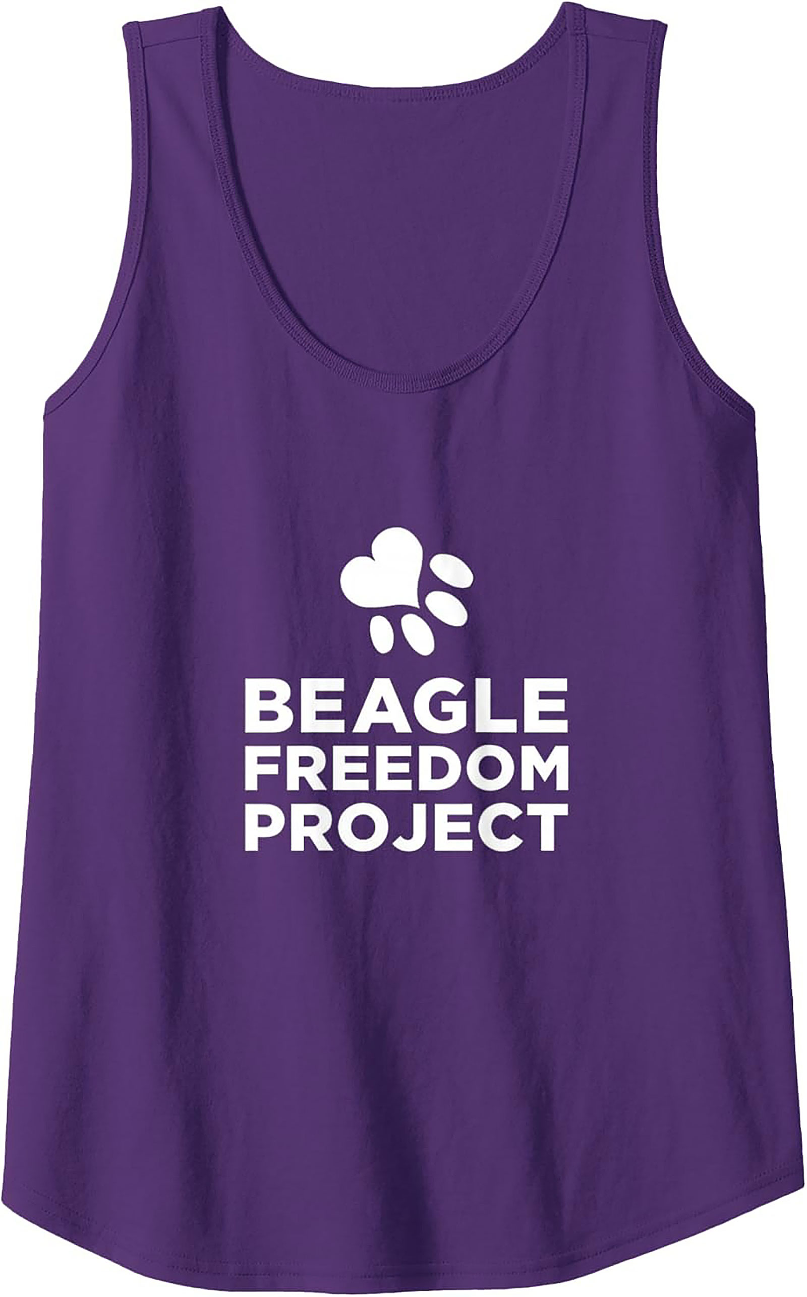 Beagle Freedom Project Graphic Tank Top | Unisex Dog Rescue Sleeveless Shirt