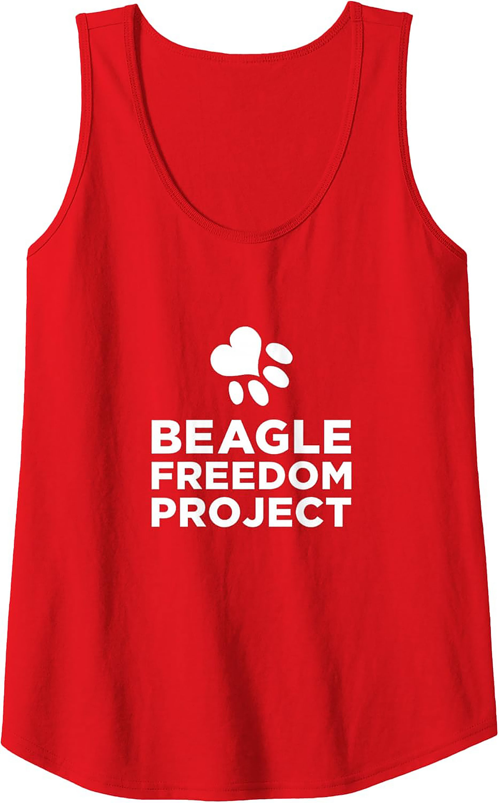 Beagle Freedom Project Graphic Tank Top | Unisex Dog Rescue Sleeveless Shirt