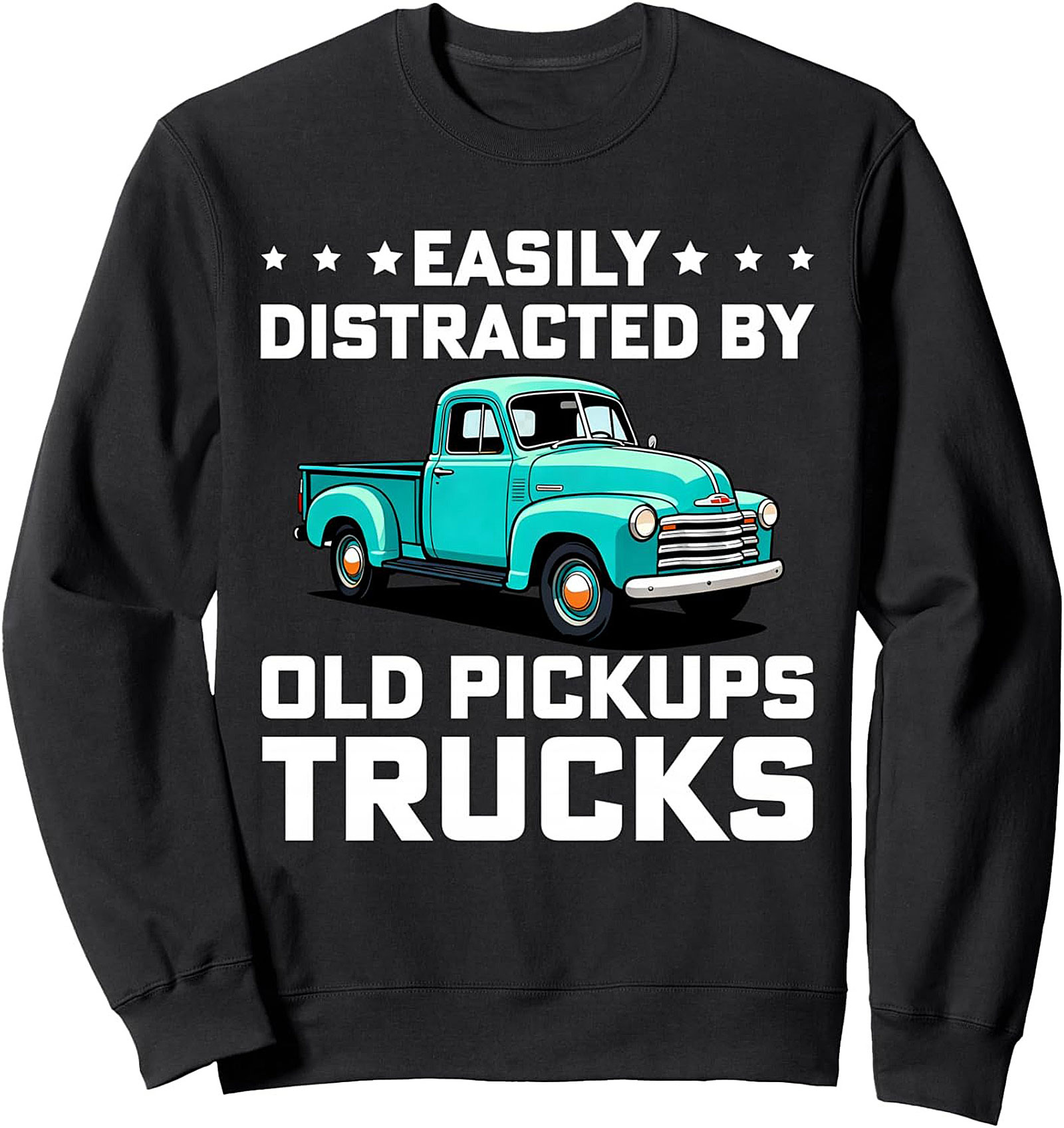Vintage Truck Crewneck Sweatshirt Old Pickup Truck Gift Idea