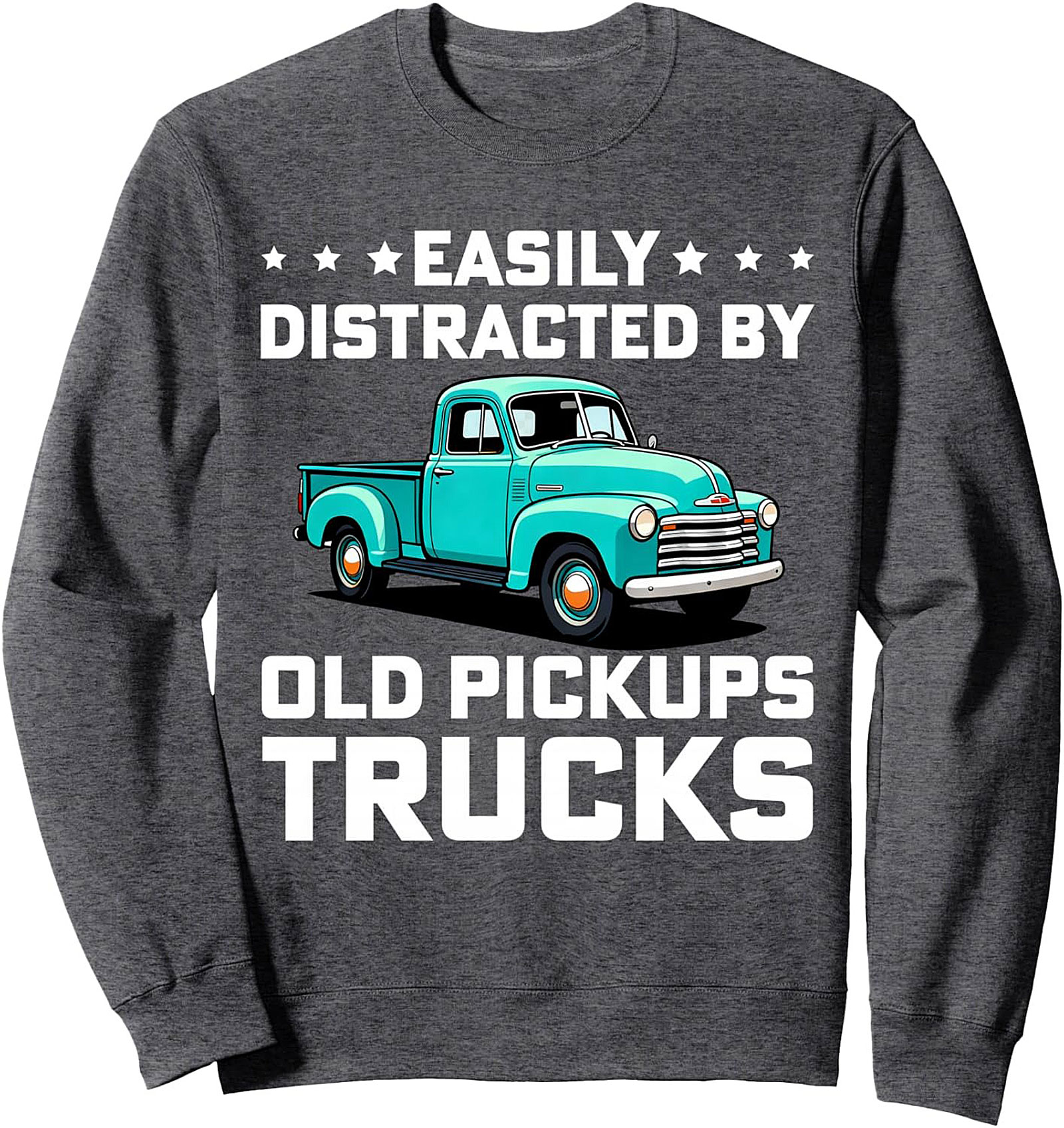 Vintage Truck Crewneck Sweatshirt Old Pickup Truck Gift Idea