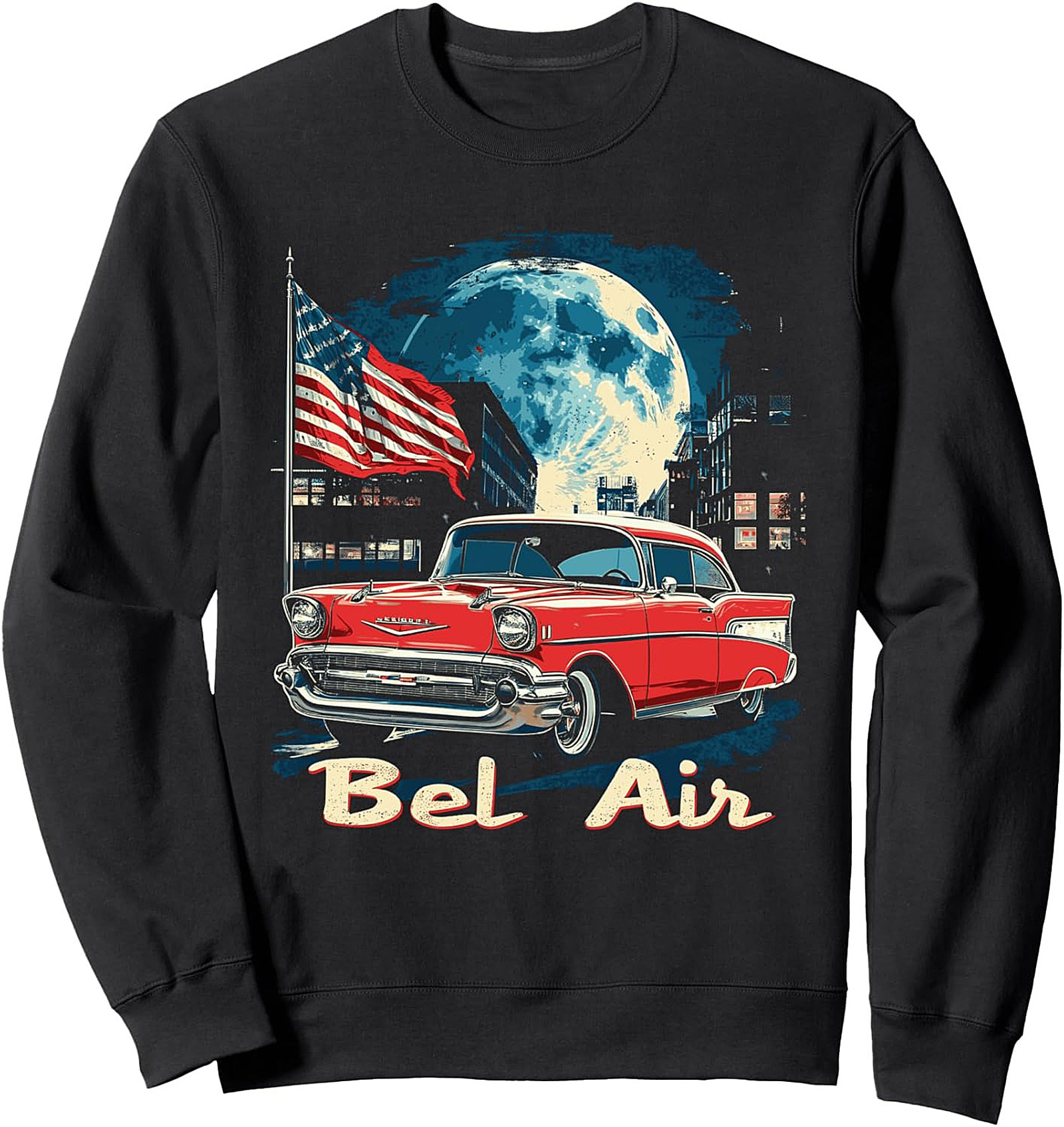 '57 Bel Air Crewneck Sweatshirt Classic Car Gift